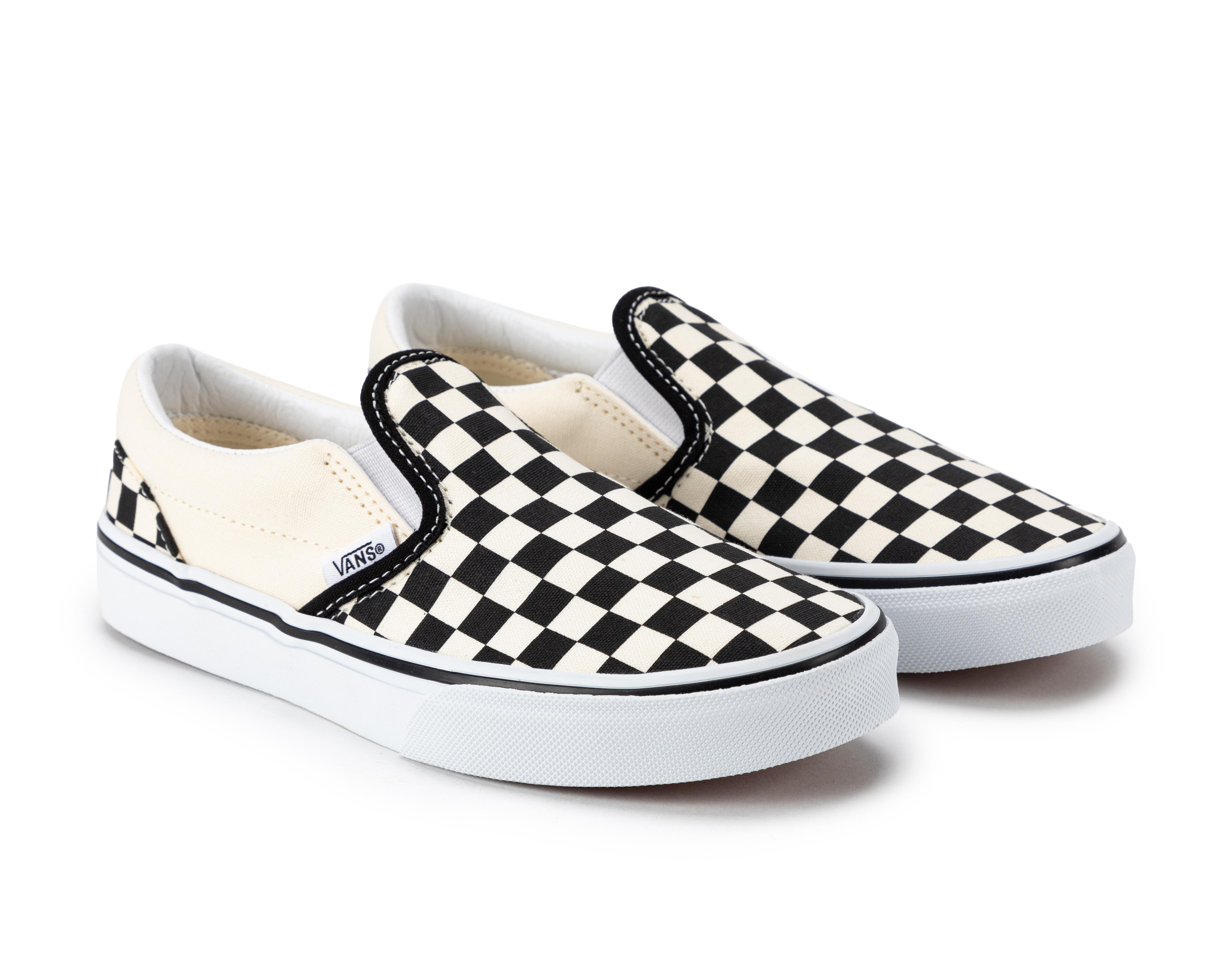 Foto 2 pulgar | Tenis Vans Checkerboard Classic Slip-On para Niño