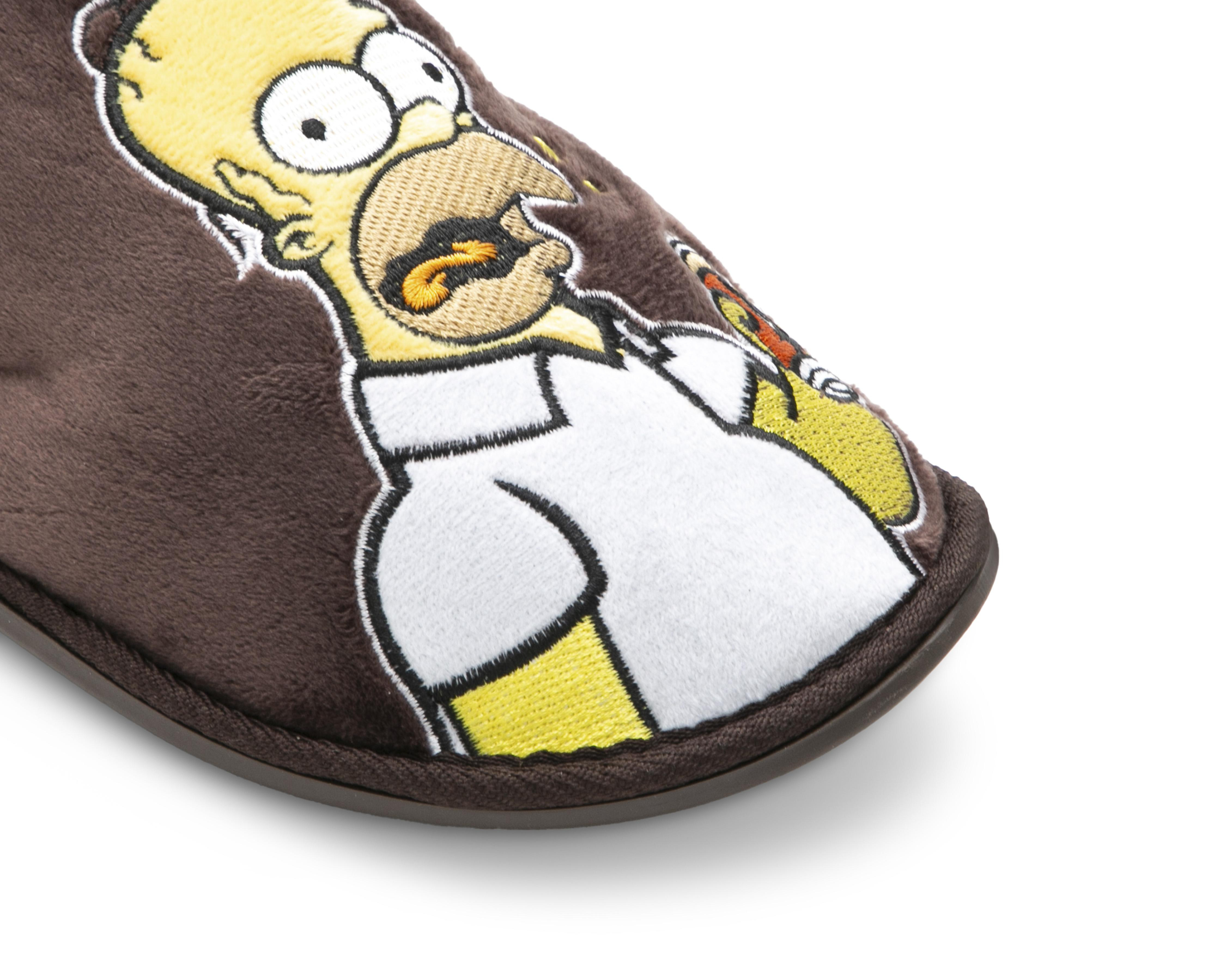 Foto 7 pulgar | Pantuflas The Simpsons para Hombre Disney