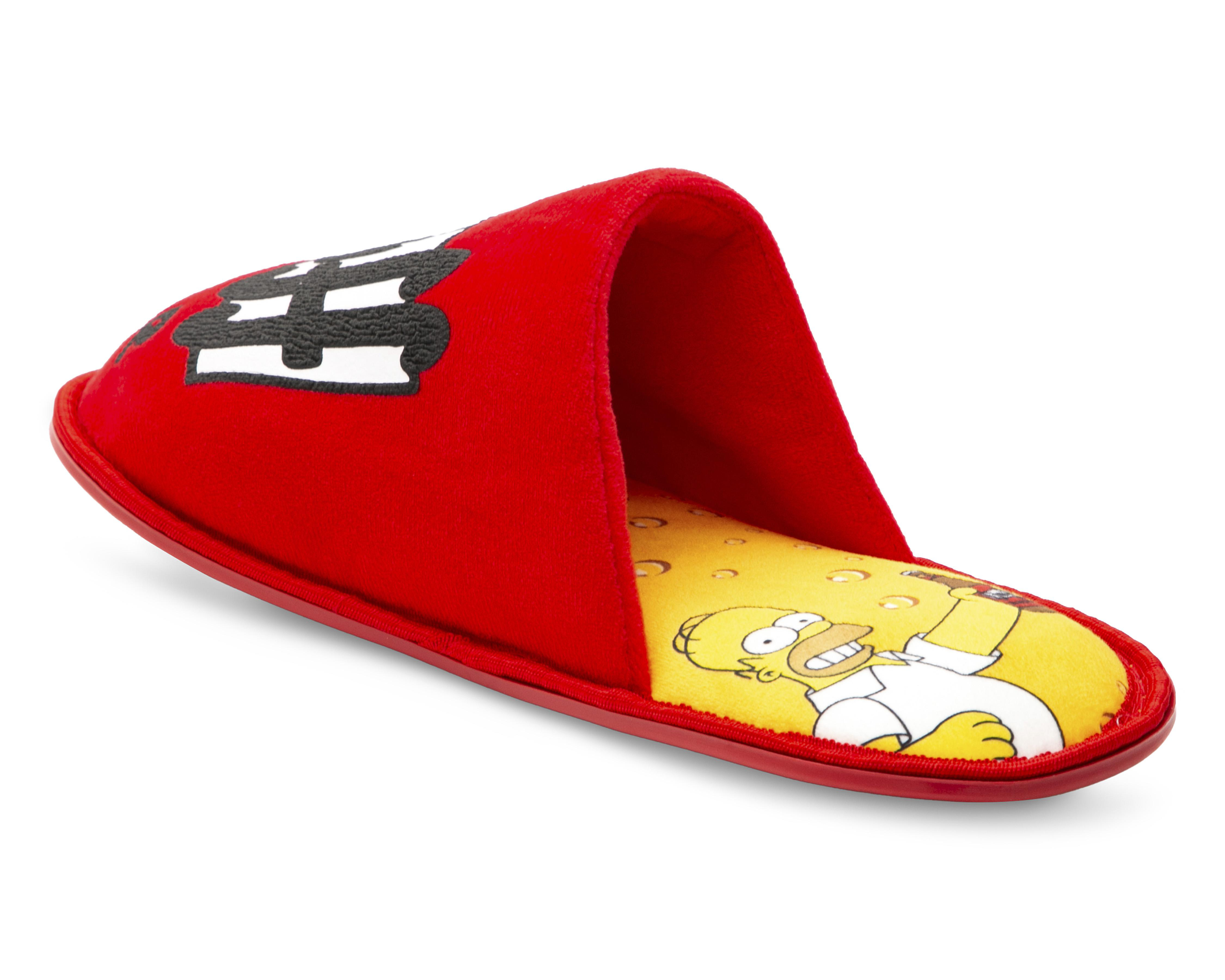 Foto 4 pulgar | Pantuflas The Simpsons para Hombre Disney