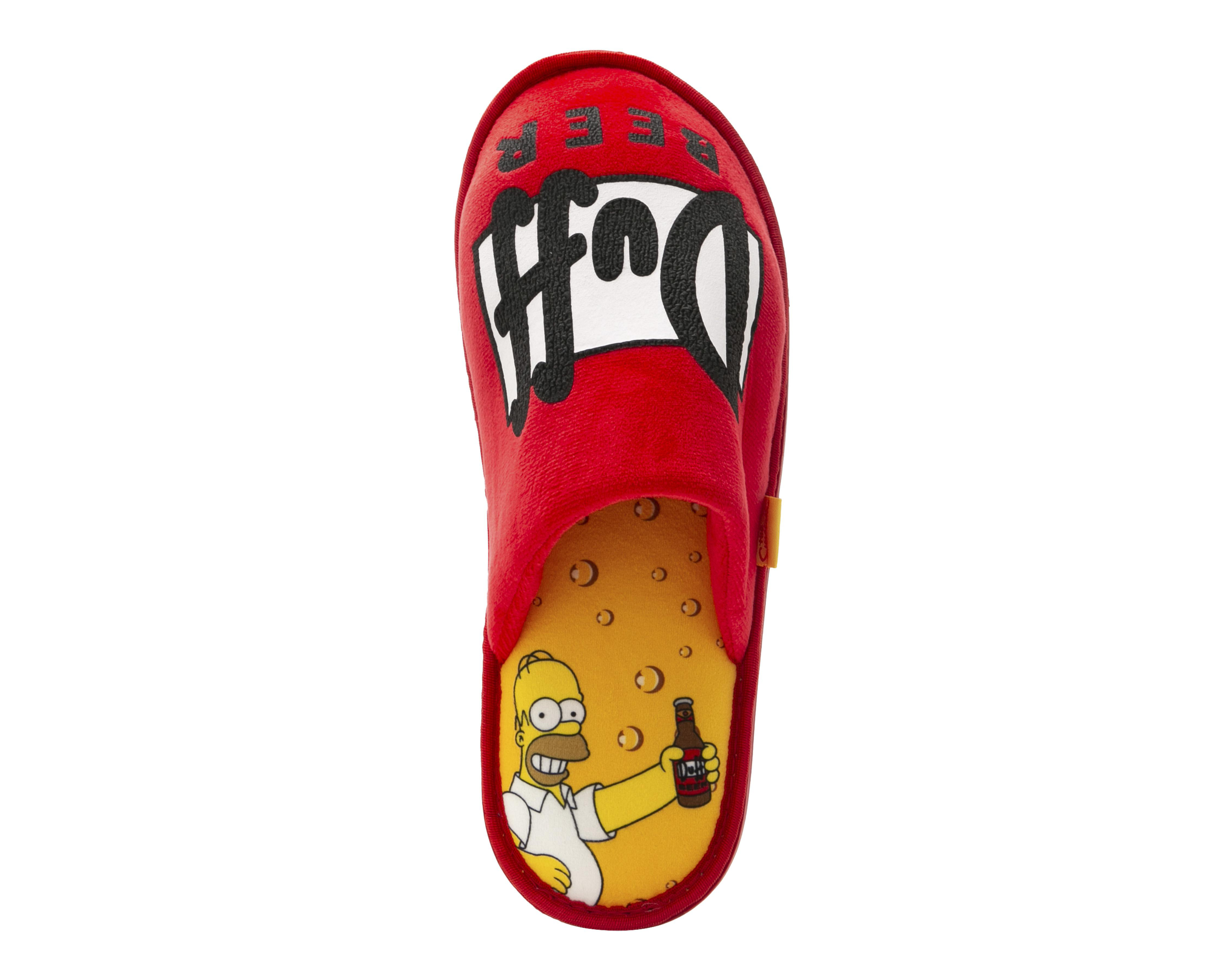 Foto 6 pulgar | Pantuflas The Simpsons para Hombre Disney