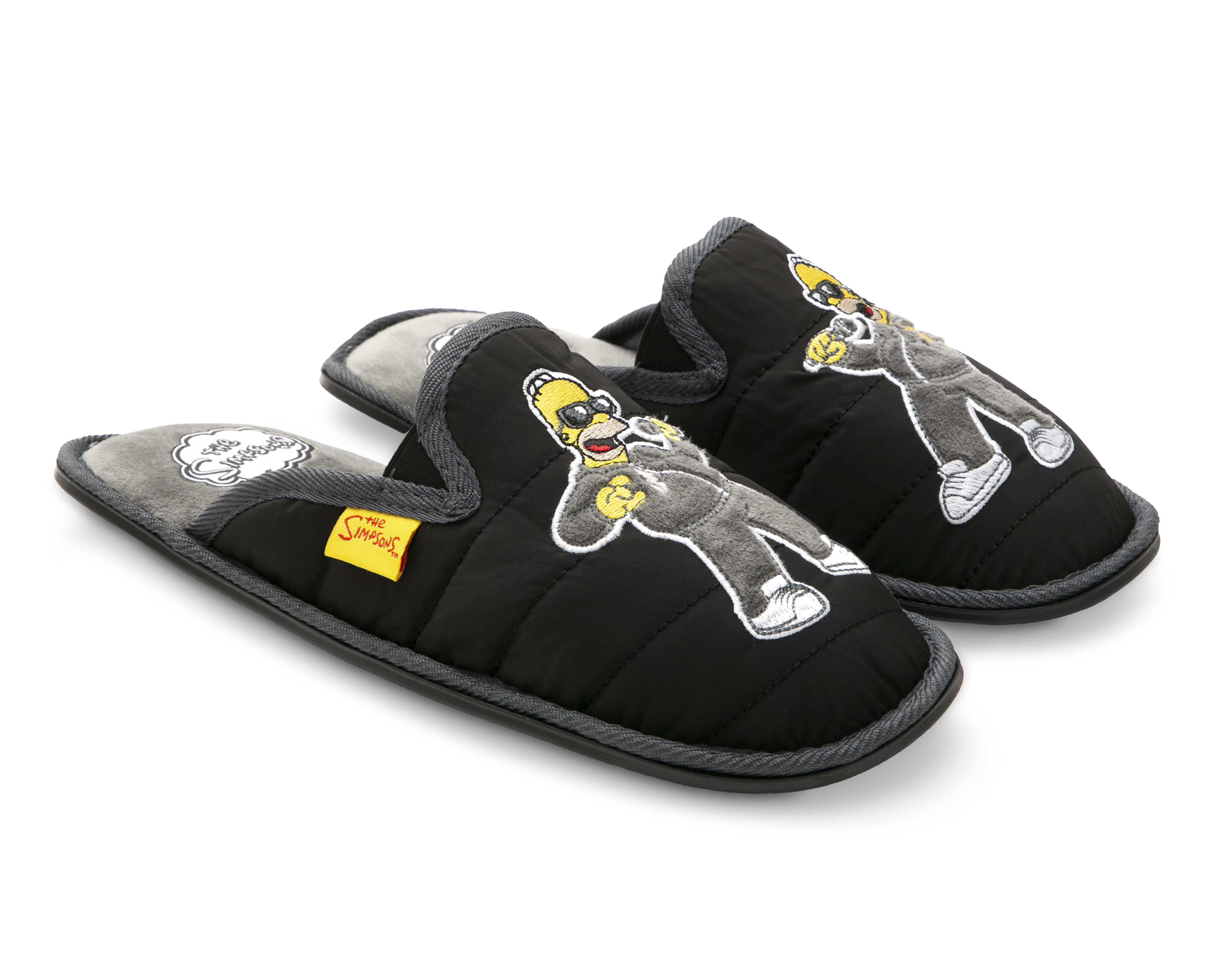 Foto 2 pulgar | Pantuflas The Simpsons para Hombre Disney