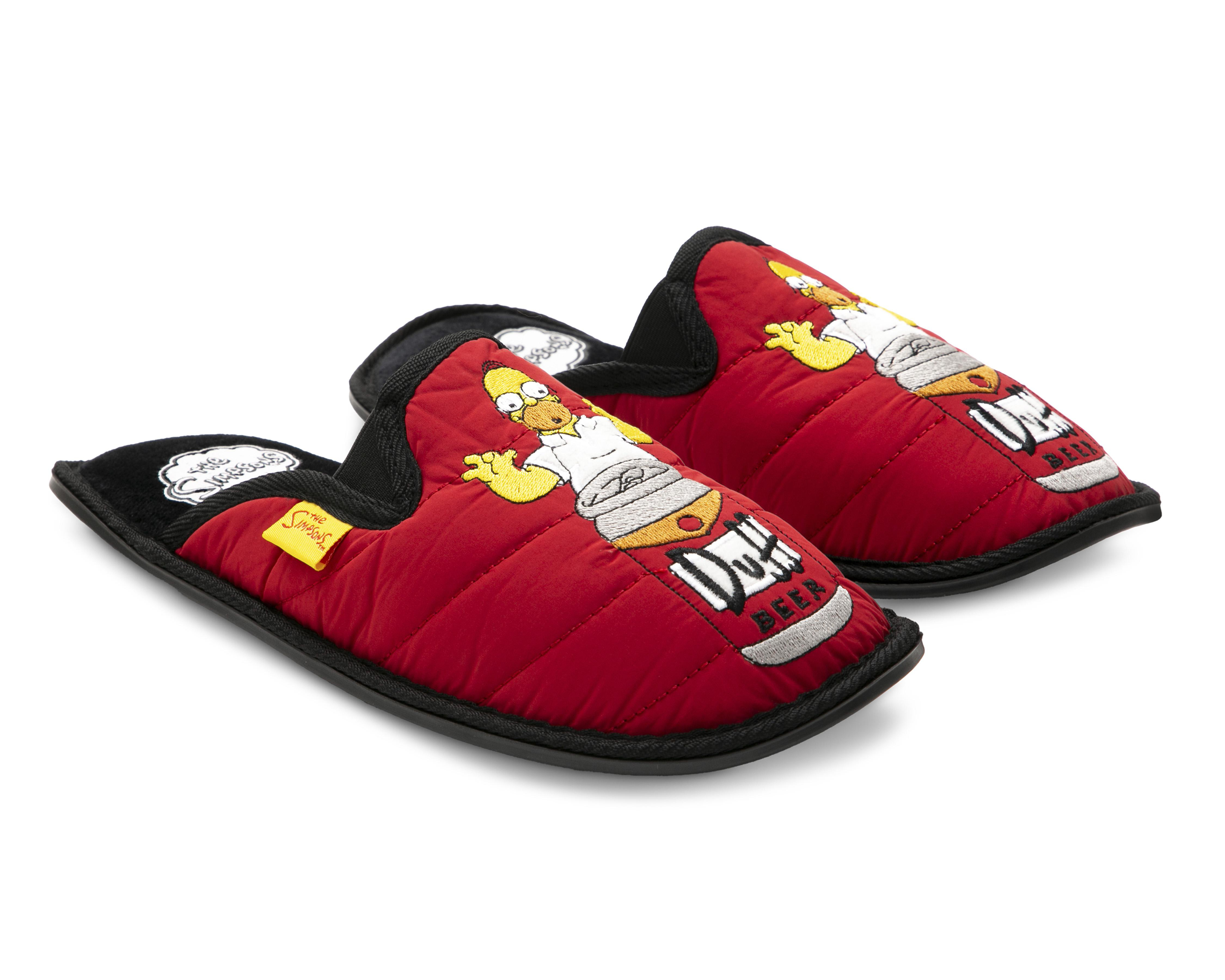 Foto 2 pulgar | Pantuflas The Simpsons para Hombre Disney