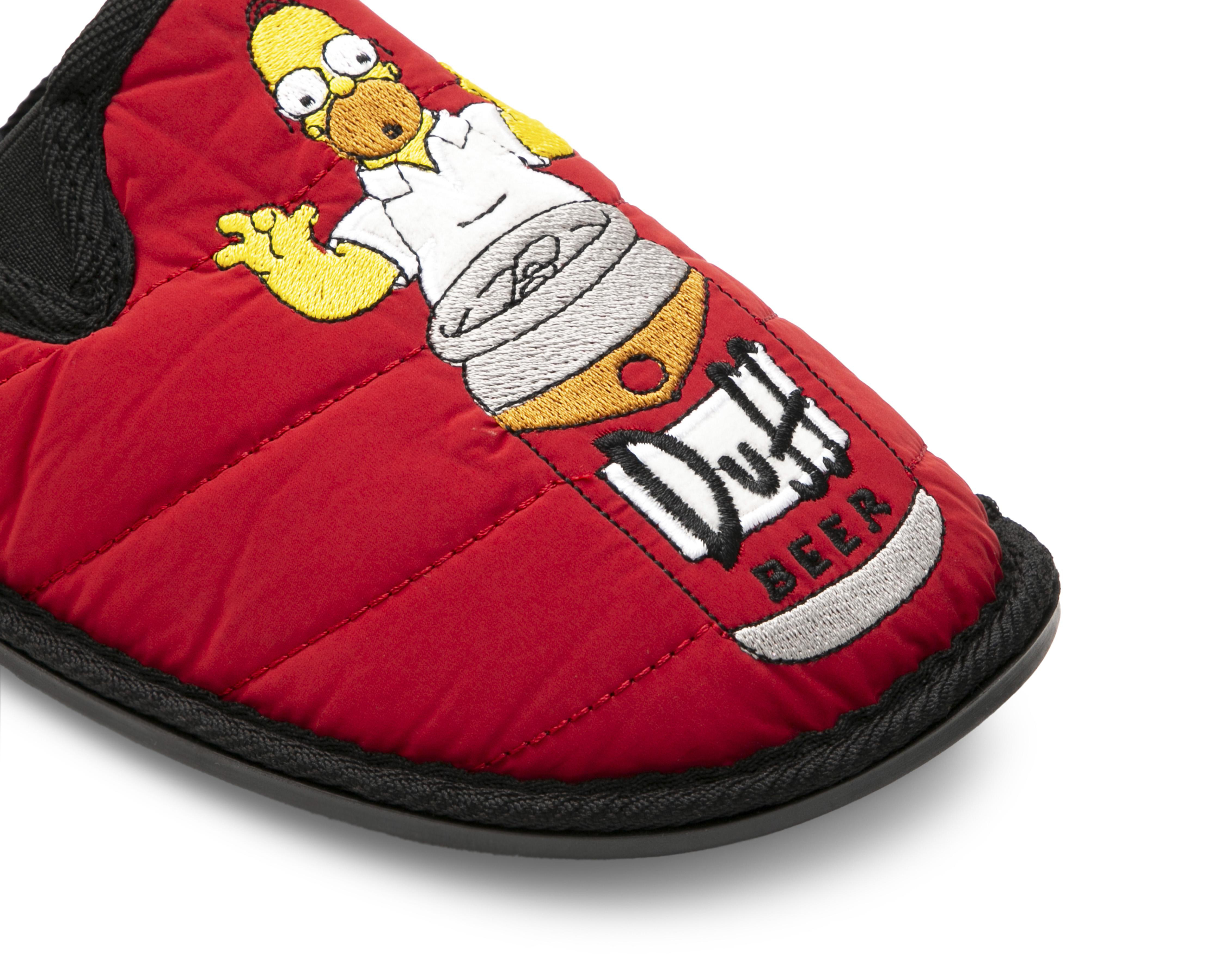 Foto 7 pulgar | Pantuflas The Simpsons para Hombre Disney