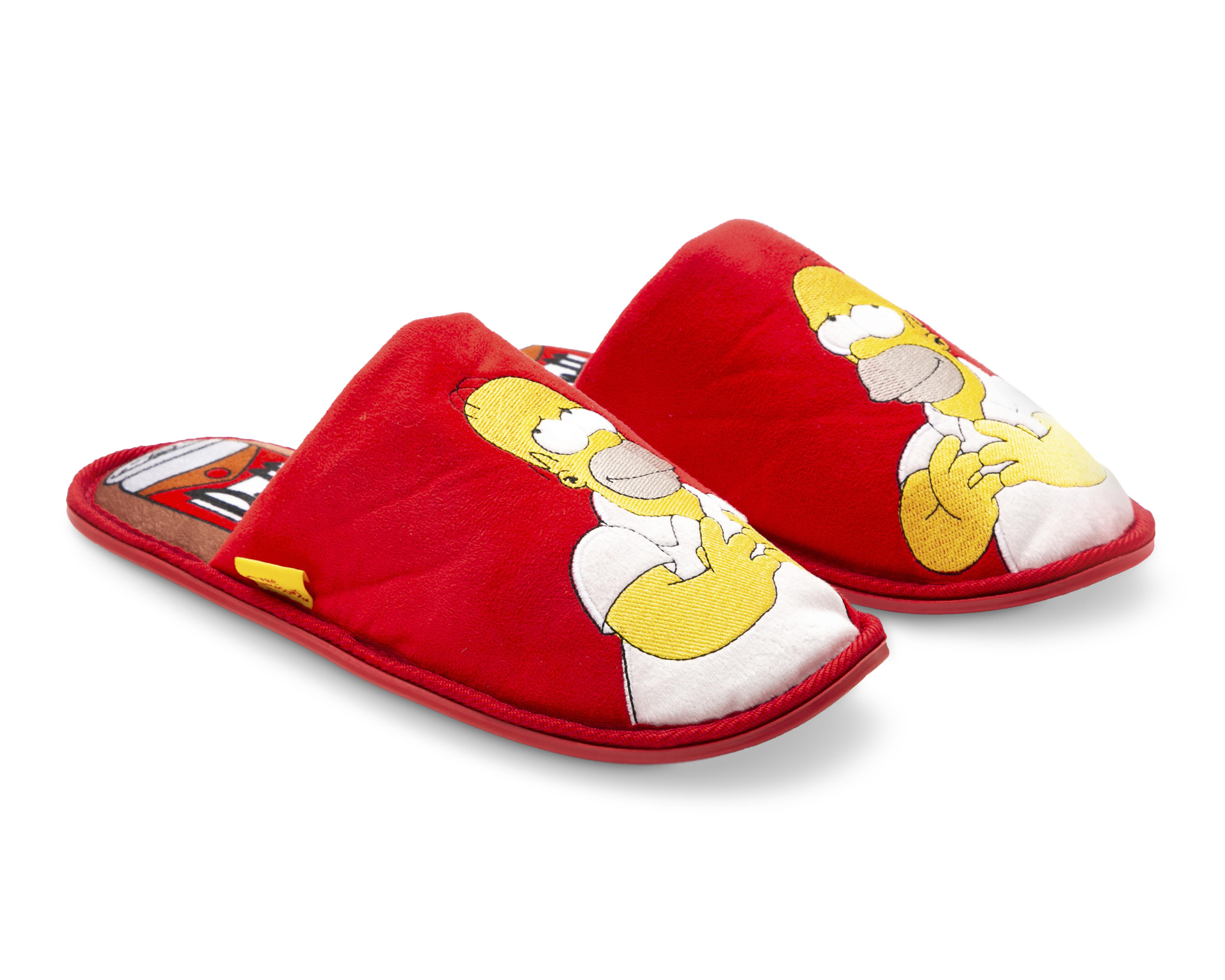 Foto 2 pulgar | Pantuflas The Simpsons para Hombre Disney