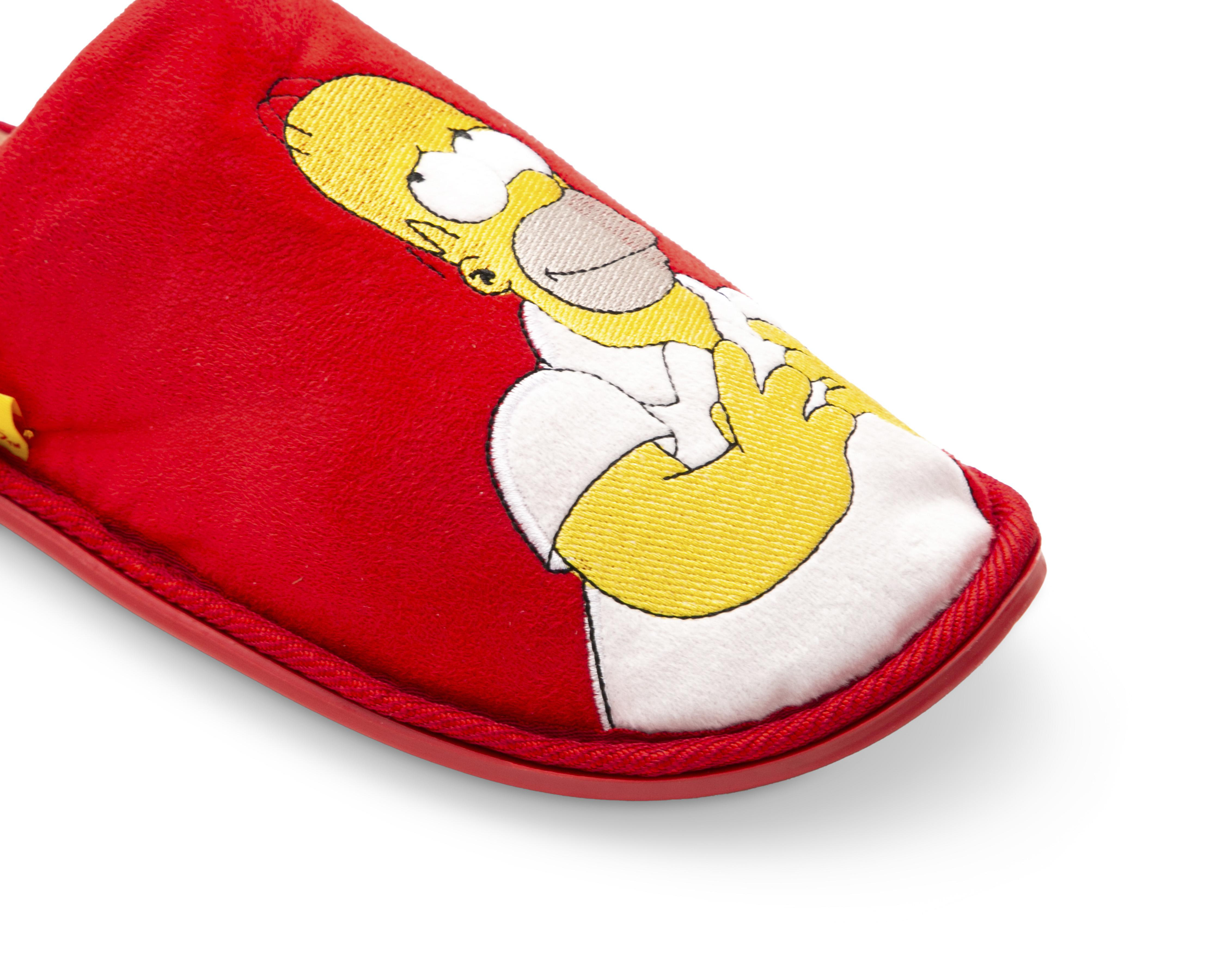 Foto 7 pulgar | Pantuflas The Simpsons para Hombre Disney