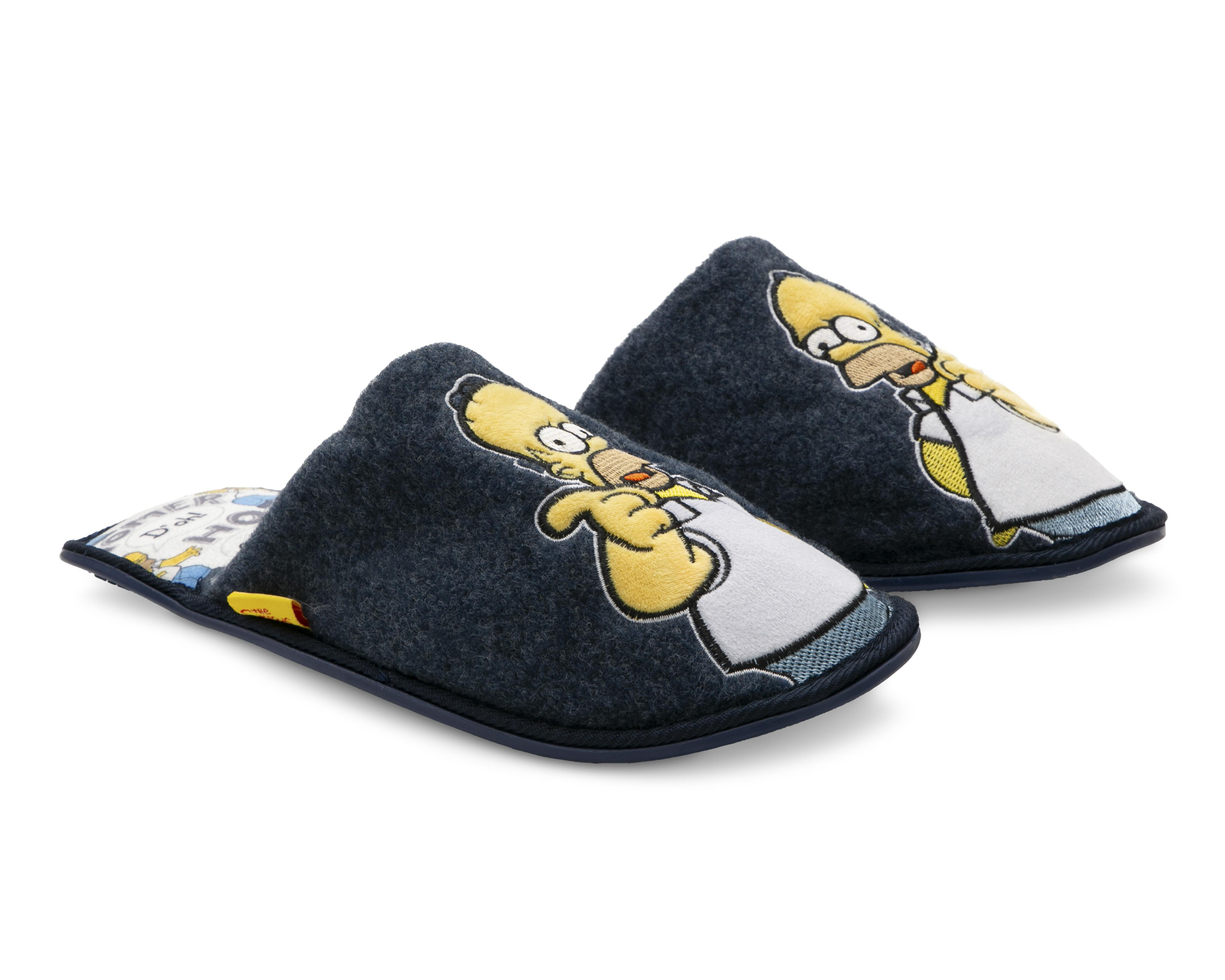 Foto 2 pulgar | Pantuflas The Simpsons para Hombre Disney