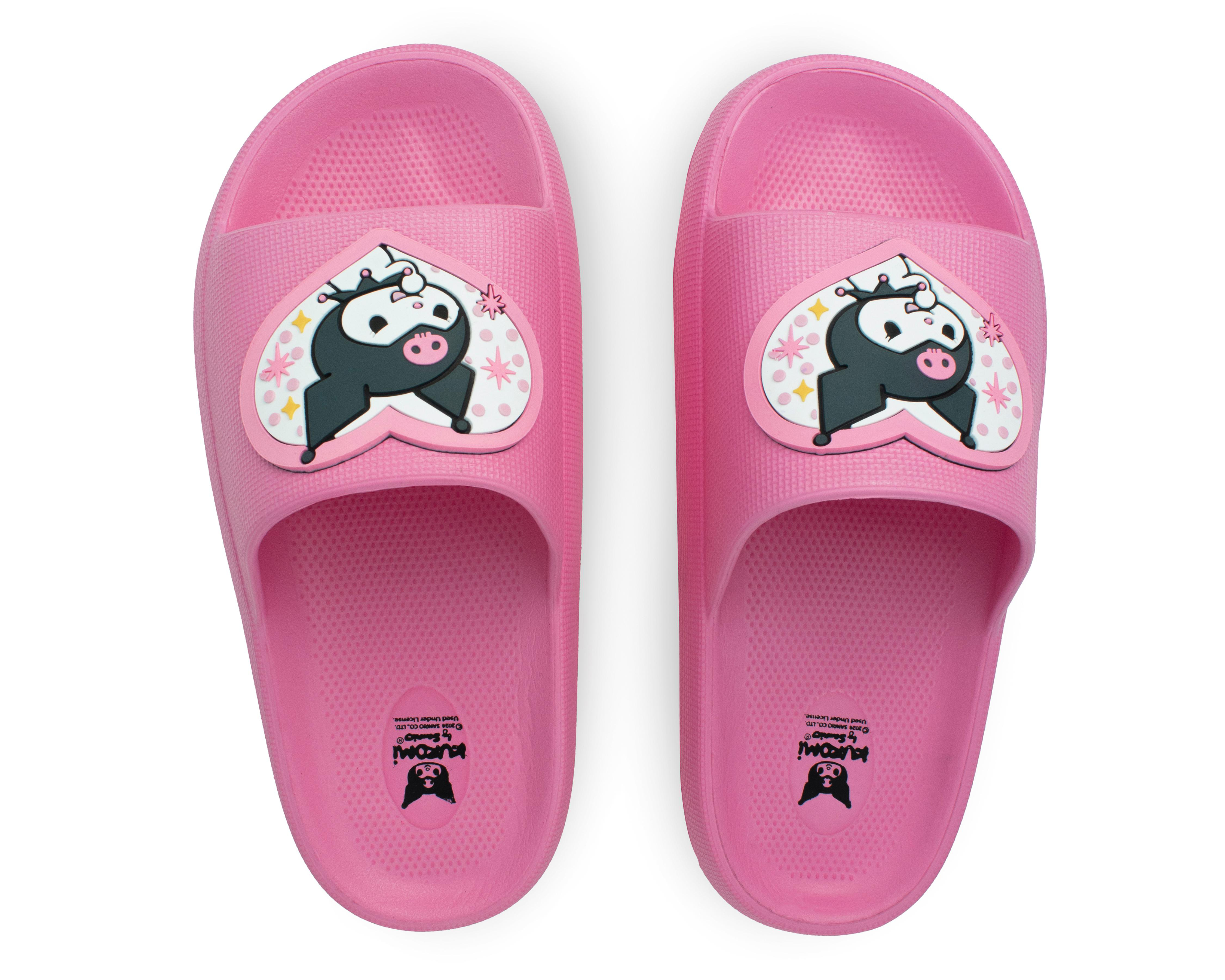 Foto 4 pulgar | Sandalias de Playa Hello Kitty Kuromi para Mujer