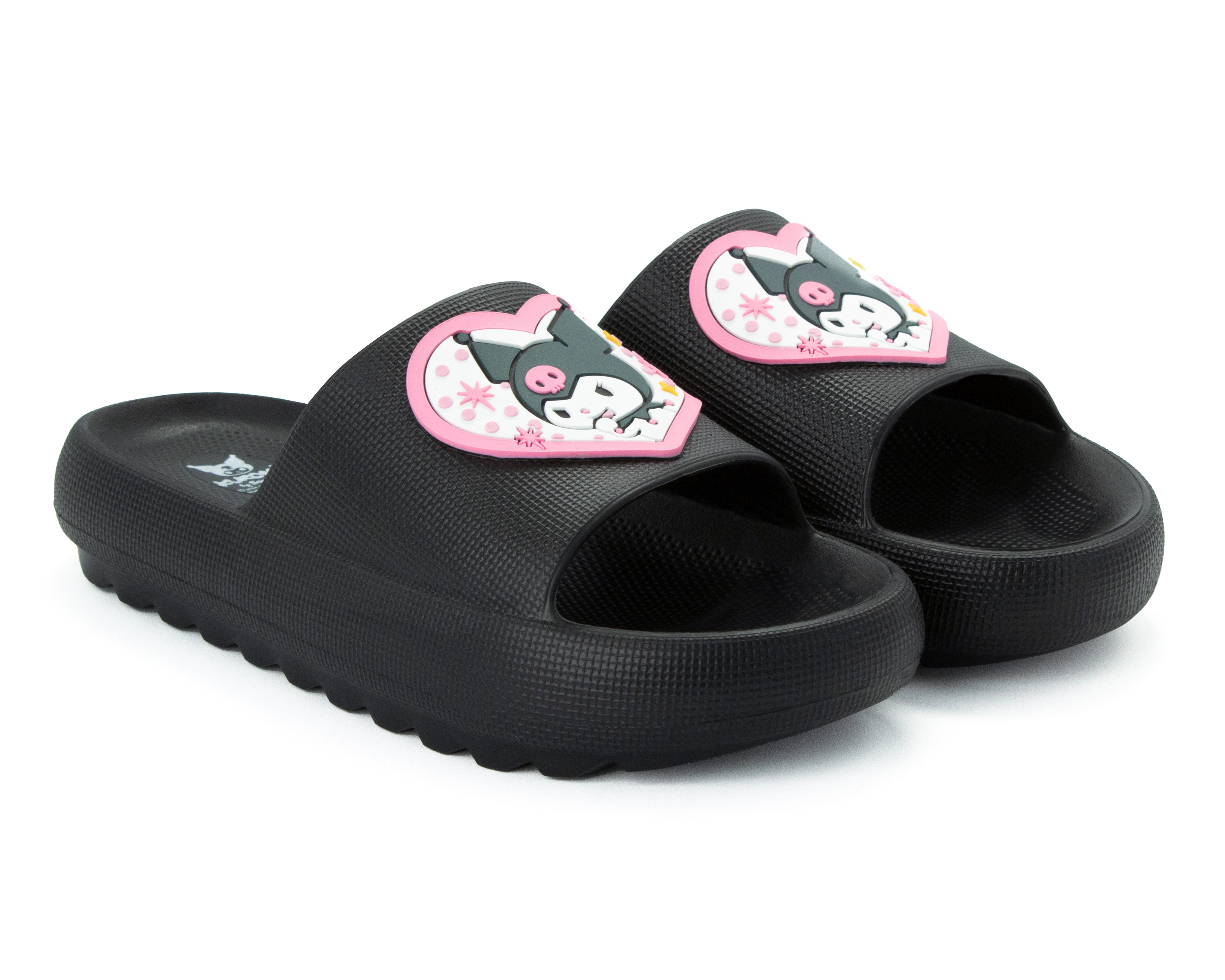 Foto 2 pulgar | Sandalias de Playa Hello Kitty Kuromi para Mujer