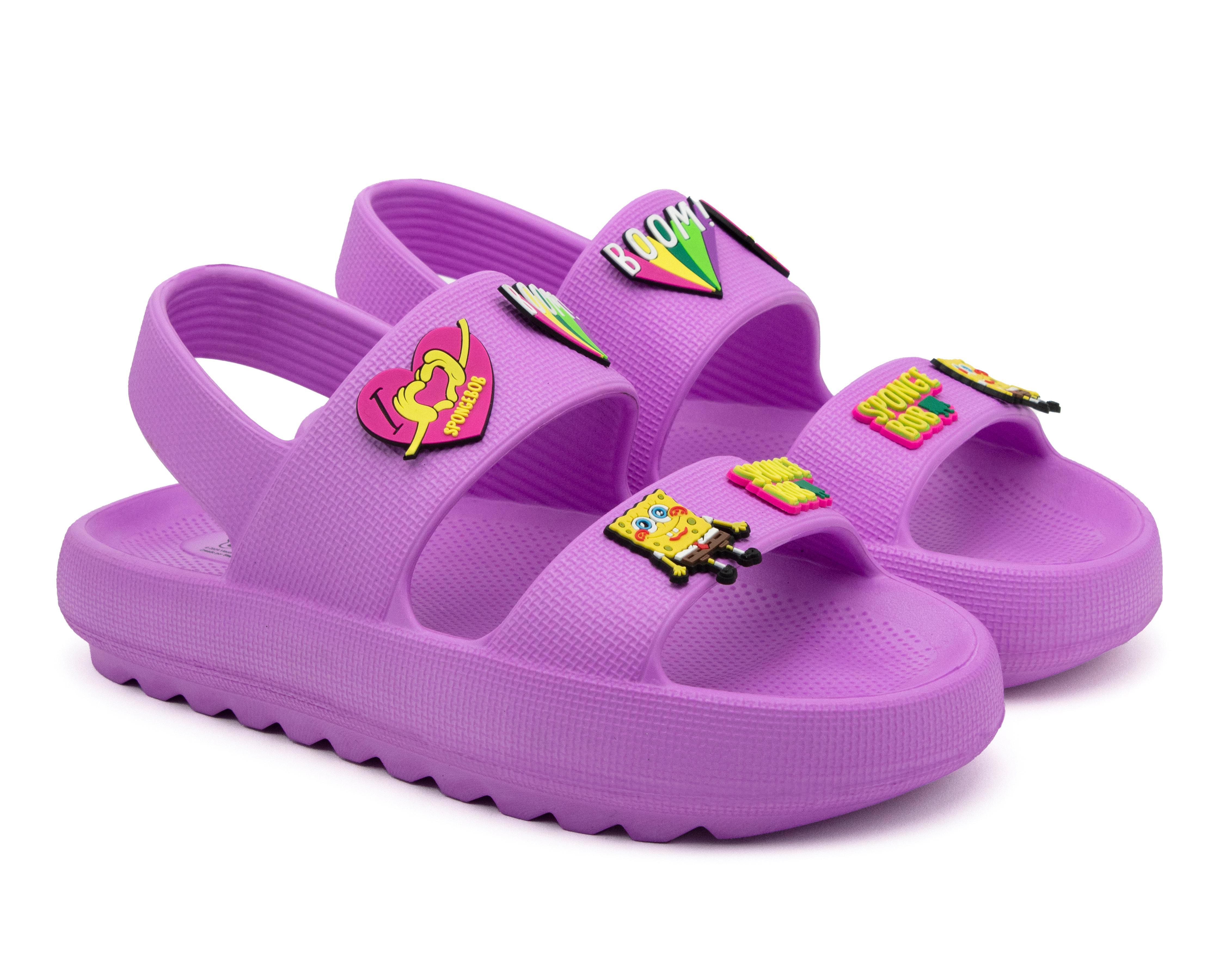 Foto 1 | Sandalias de Playa Bob Esponja para Mujer