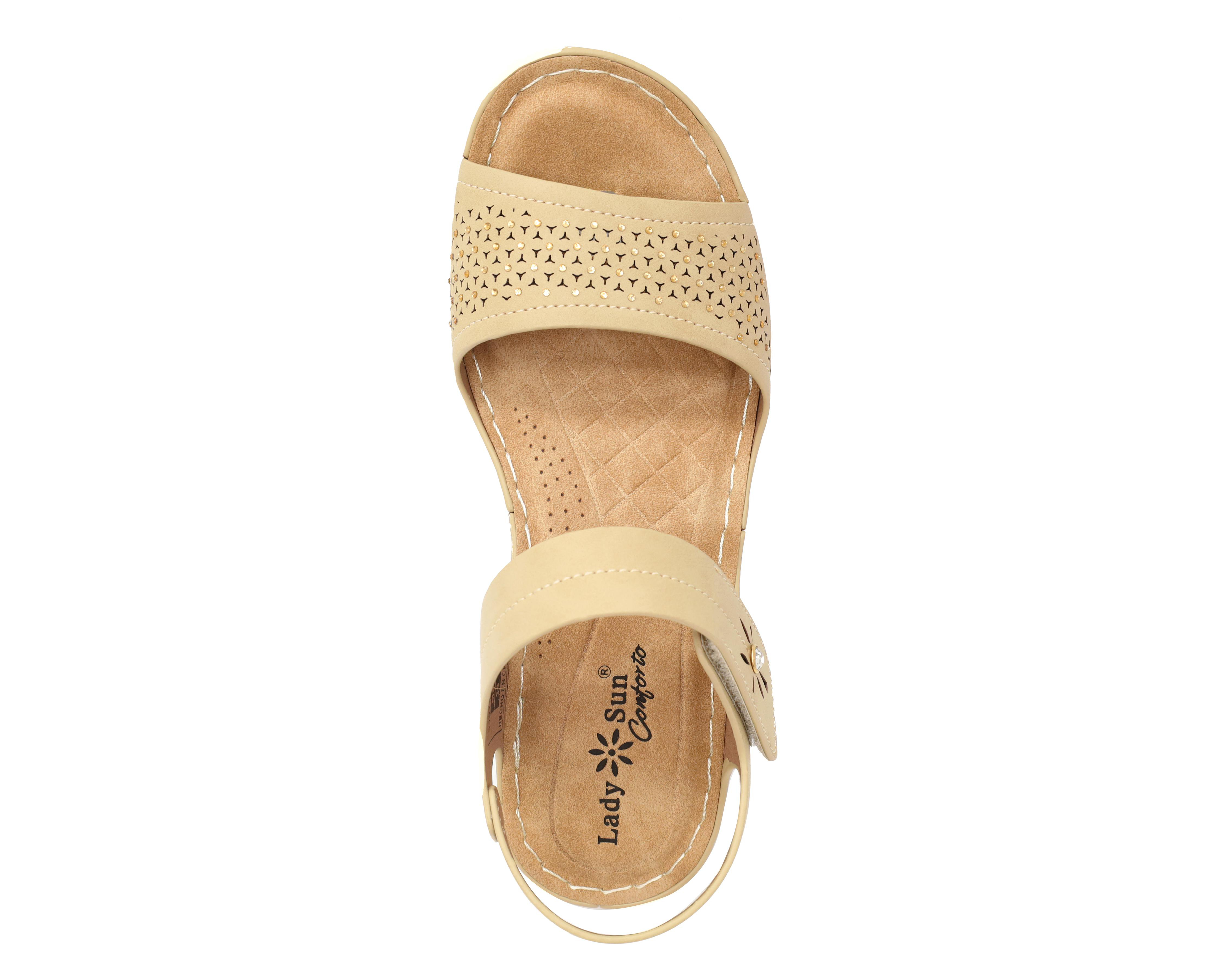 Foto 6 pulgar | Sandalias Confort Lady Sun Conforto para Mujer