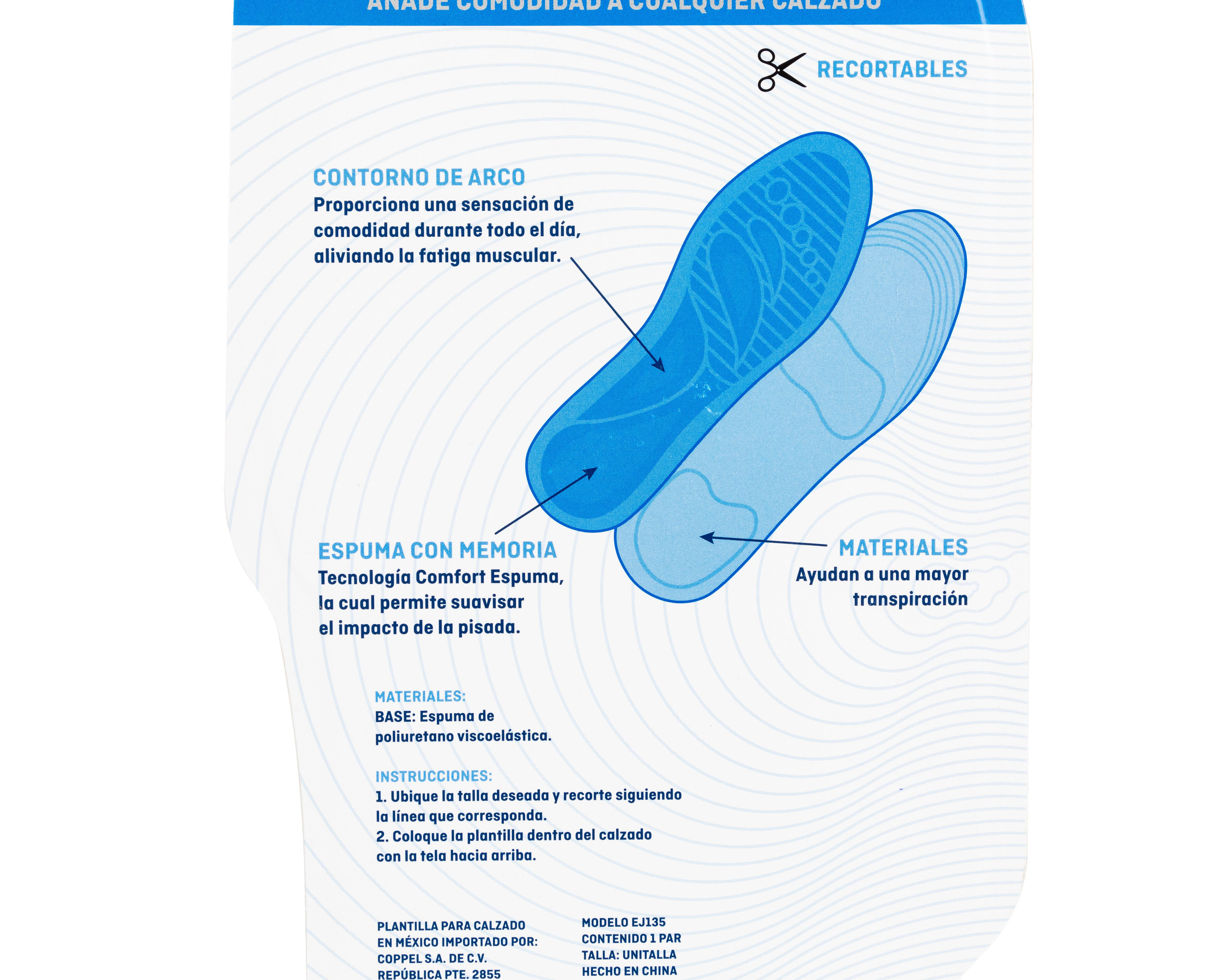 Foto 4 pulgar | Plantillas para Zapatos Anatomic Unitalla