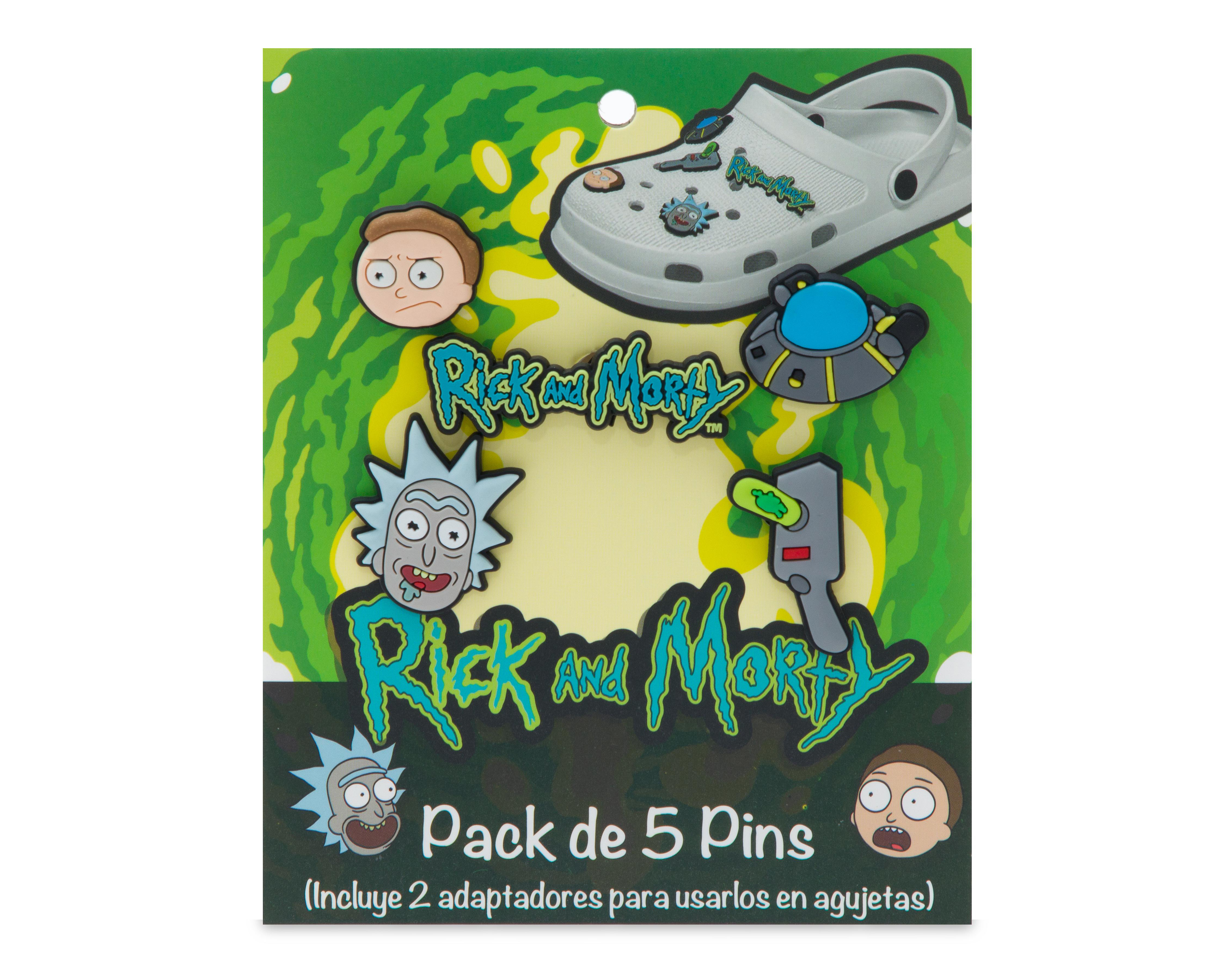 Foto 3 | Paquete de Pines para Calzado Rick & Morty 5 Piezas