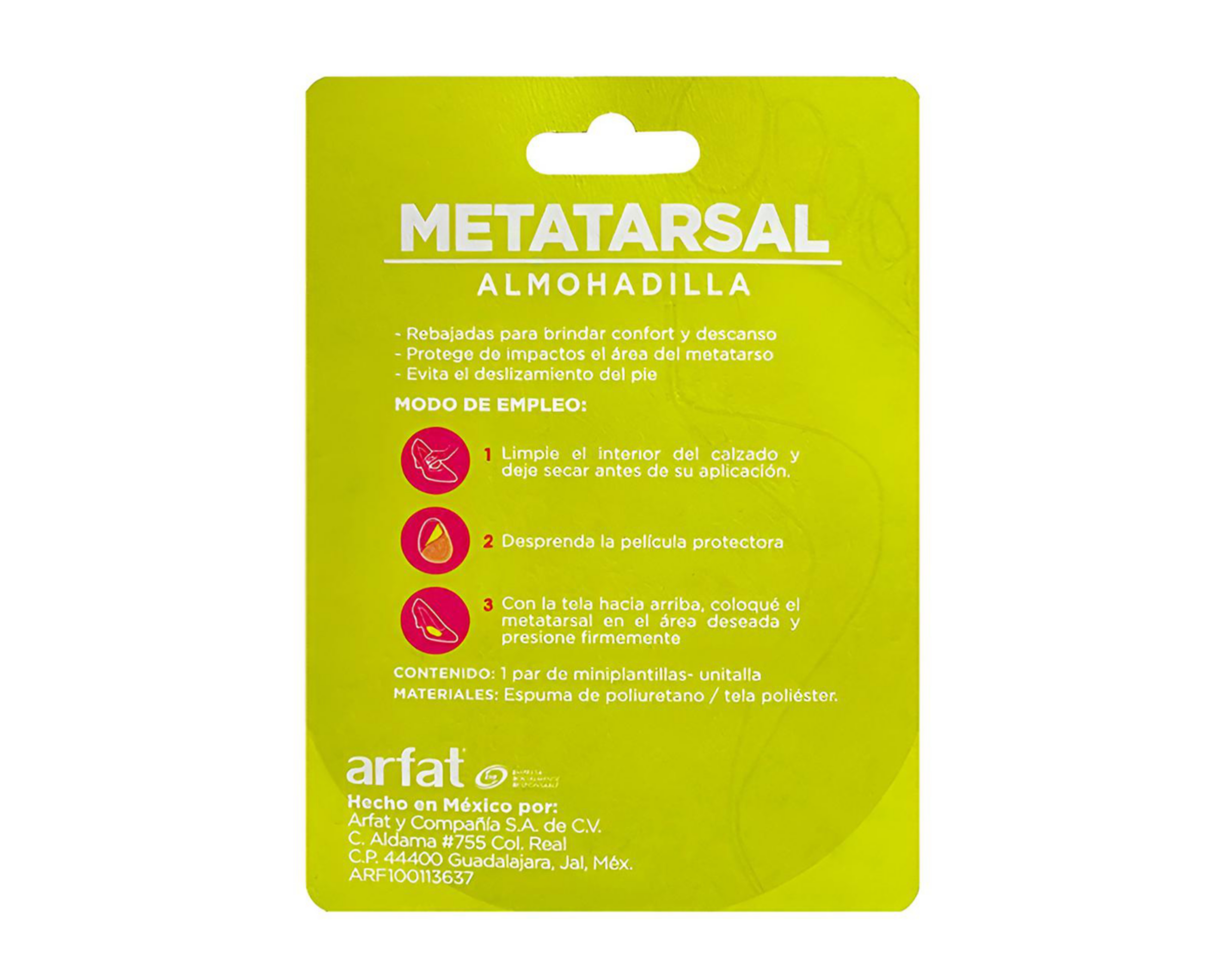 Foto 5 | Almohadillas para Zapatos Arfat Metatarsal