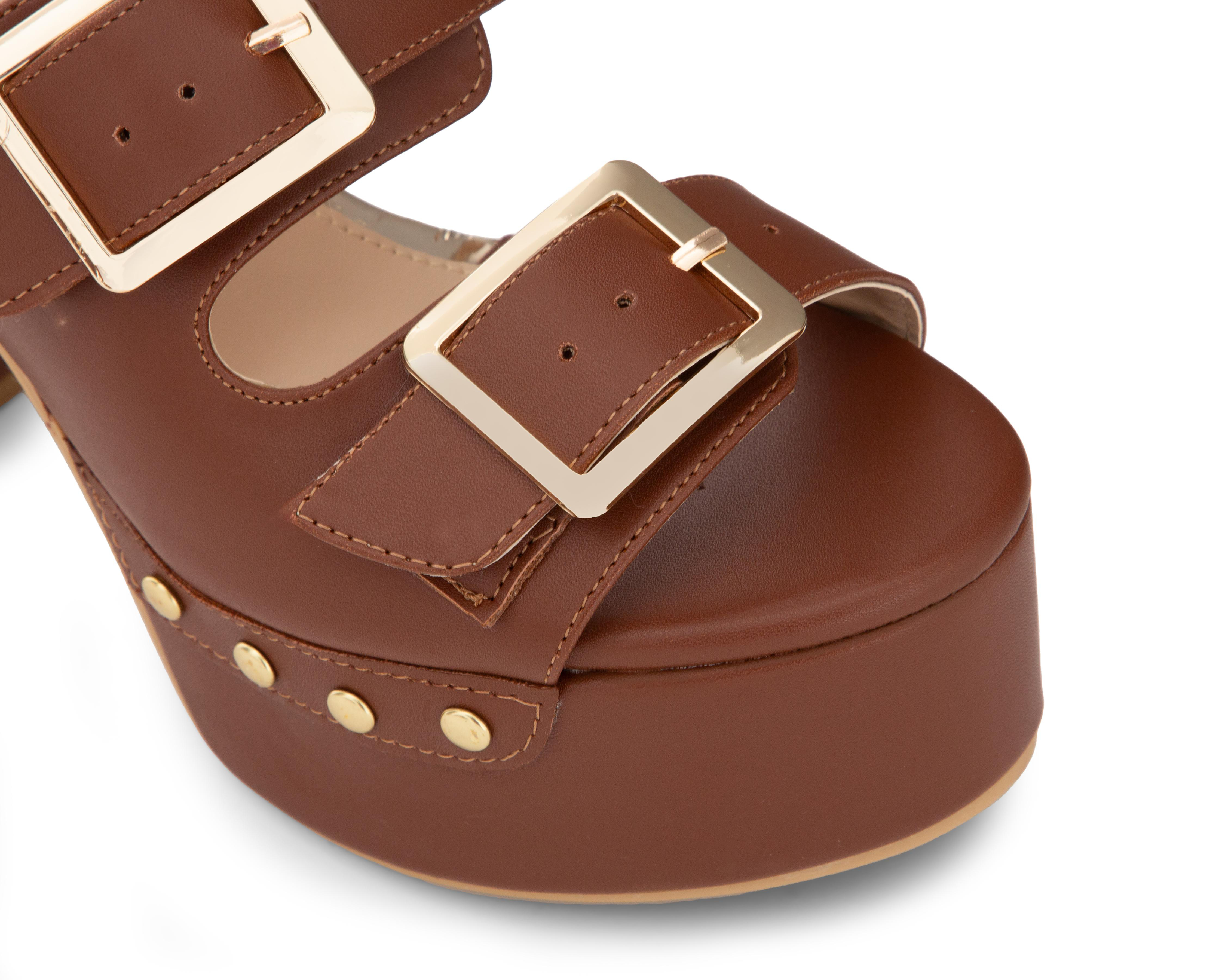 Foto 7 pulgar | Sandalias de Tacón Sahara para Mujer