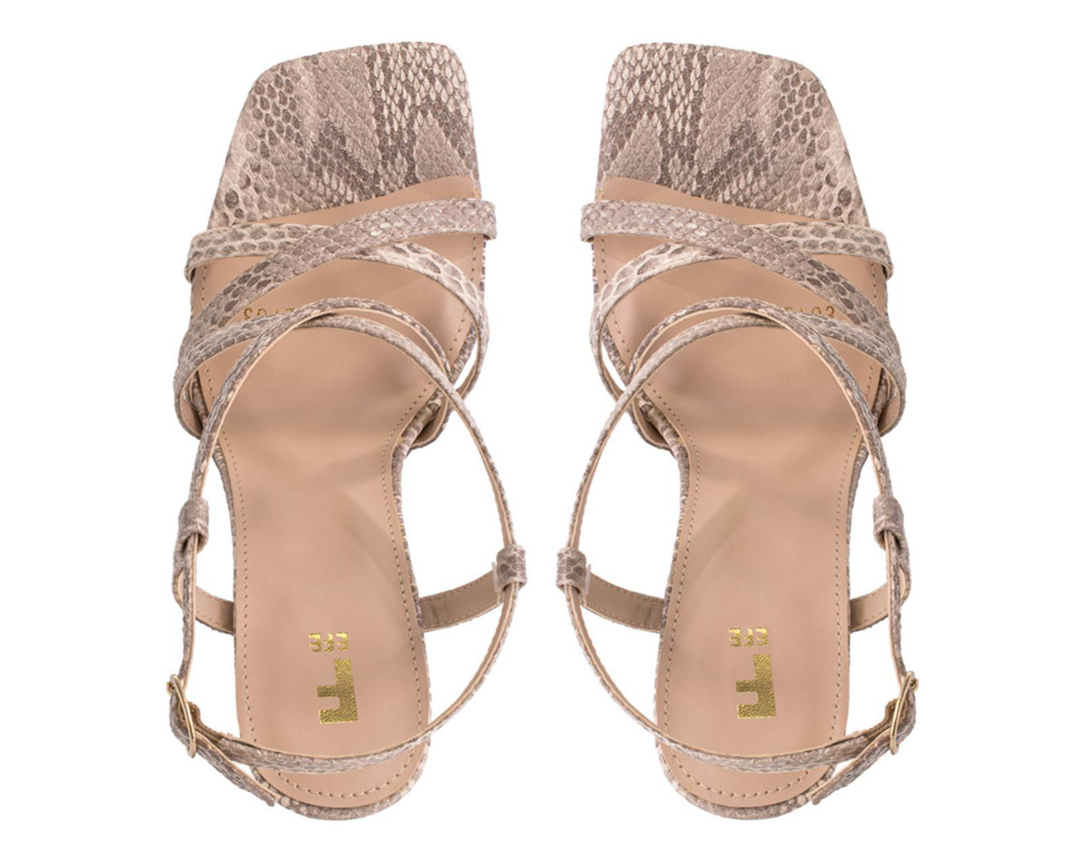 Foto 3 | Sandalias de Tacón Calzado EFE para Mujer