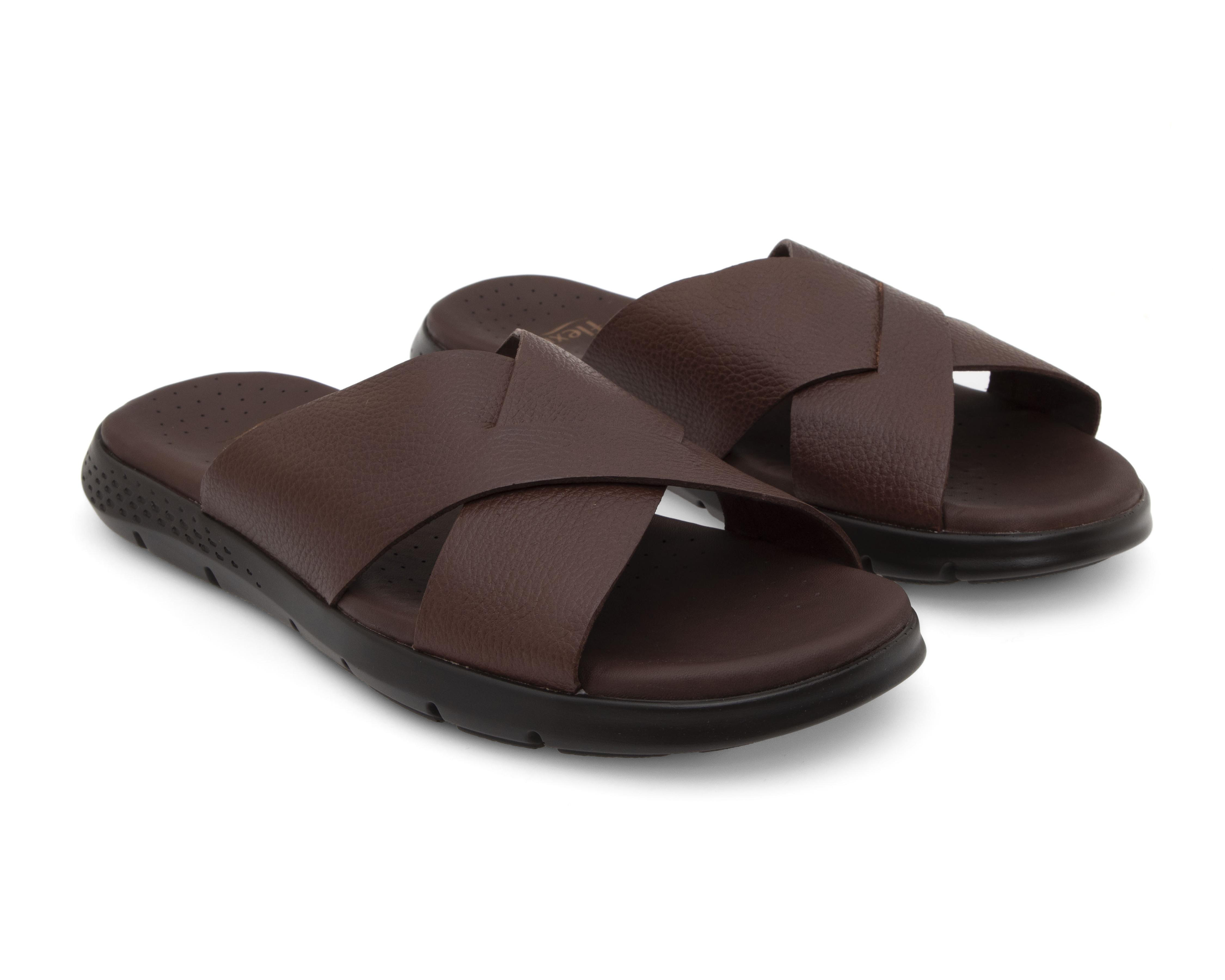 Foto 2 pulgar | Sandalias Casuales Flexi de Piel para Hombre