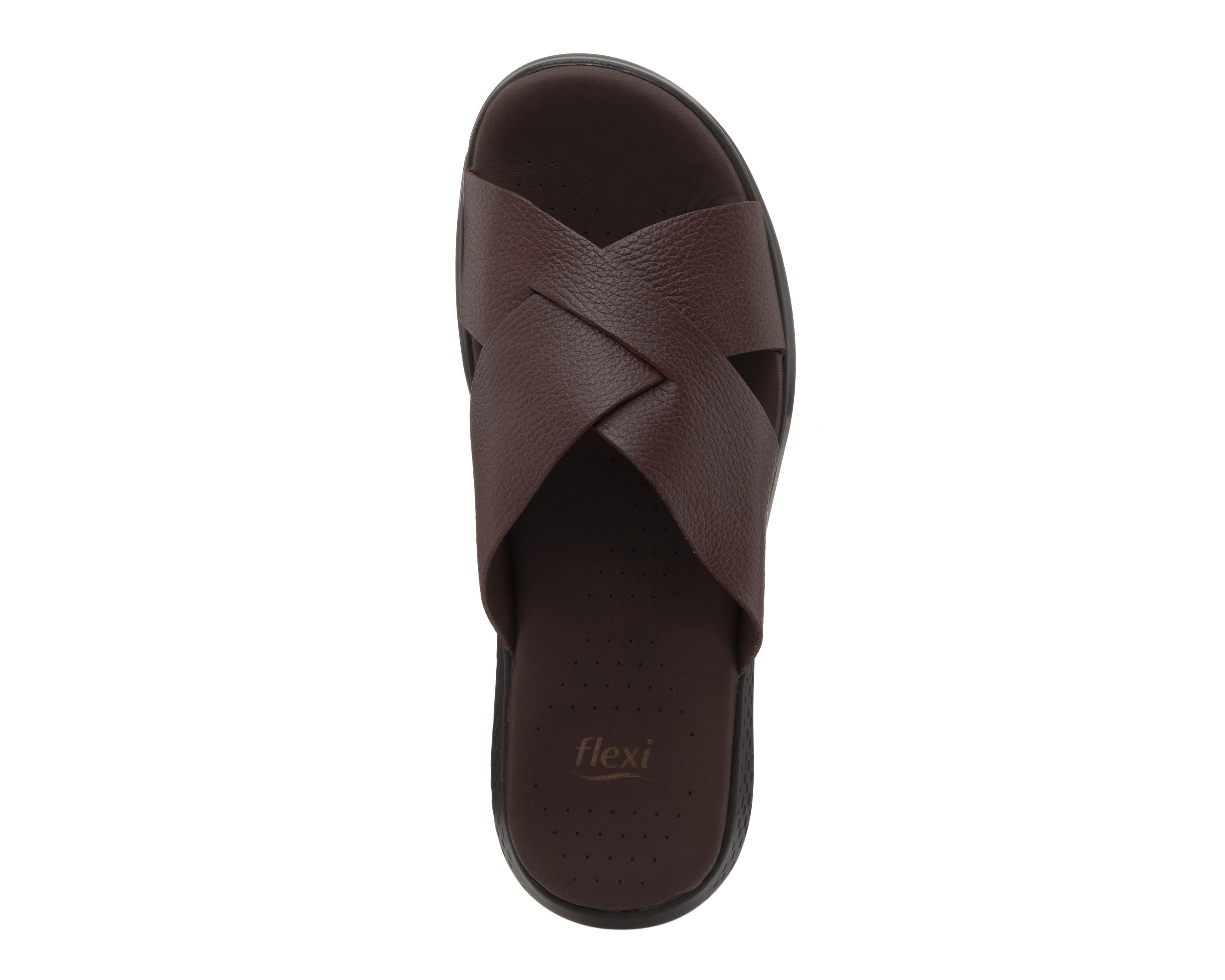 Foto 5 | Sandalias Casuales Flexi de Piel para Hombre