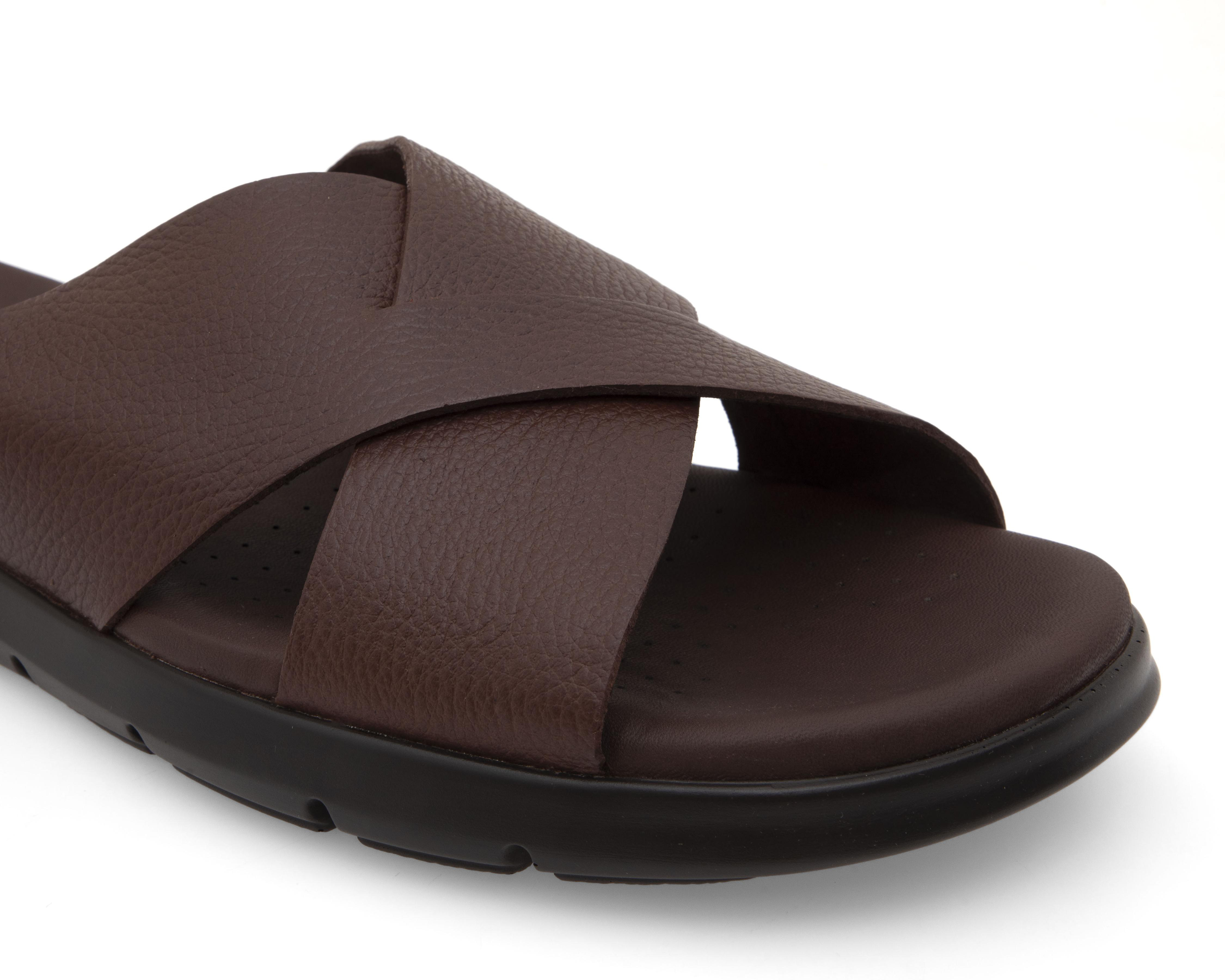 Foto 7 pulgar | Sandalias Casuales Flexi de Piel para Hombre