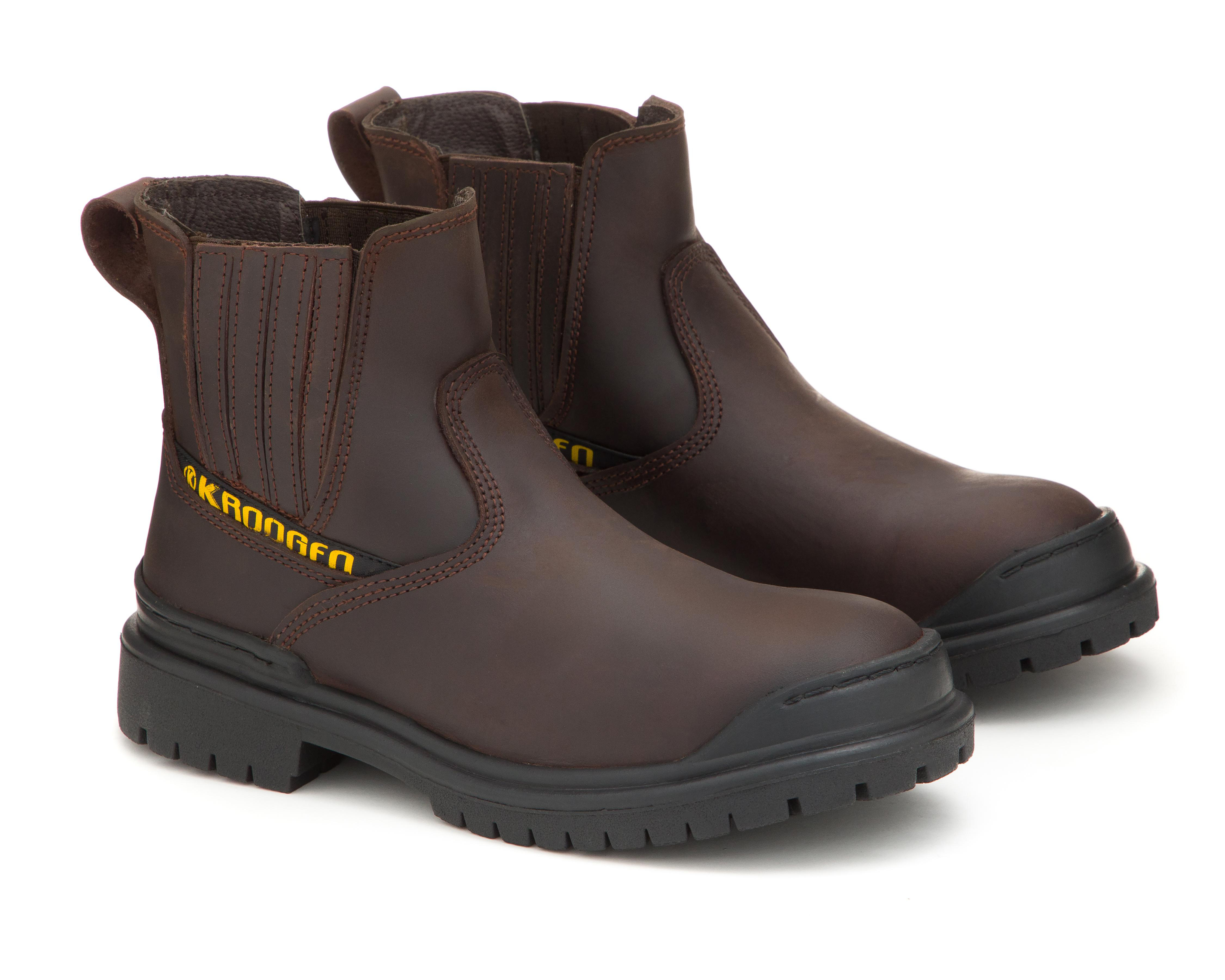 Foto 2 pulgar | Botas de Trabajo Kroogen de Piel para Hombre