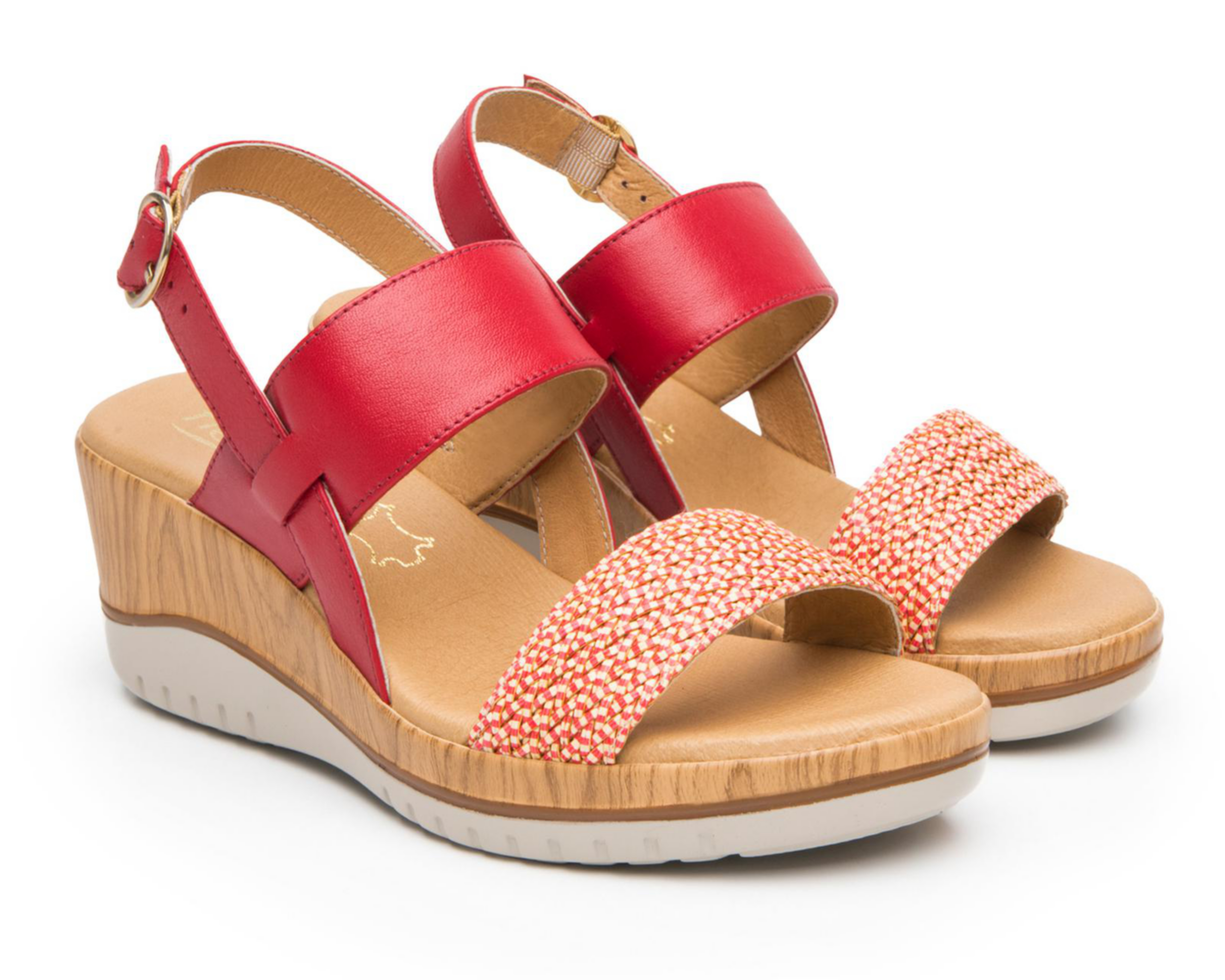 Foto 2 pulgar | Sandalias Casuales Flexi de Piel para Mujer