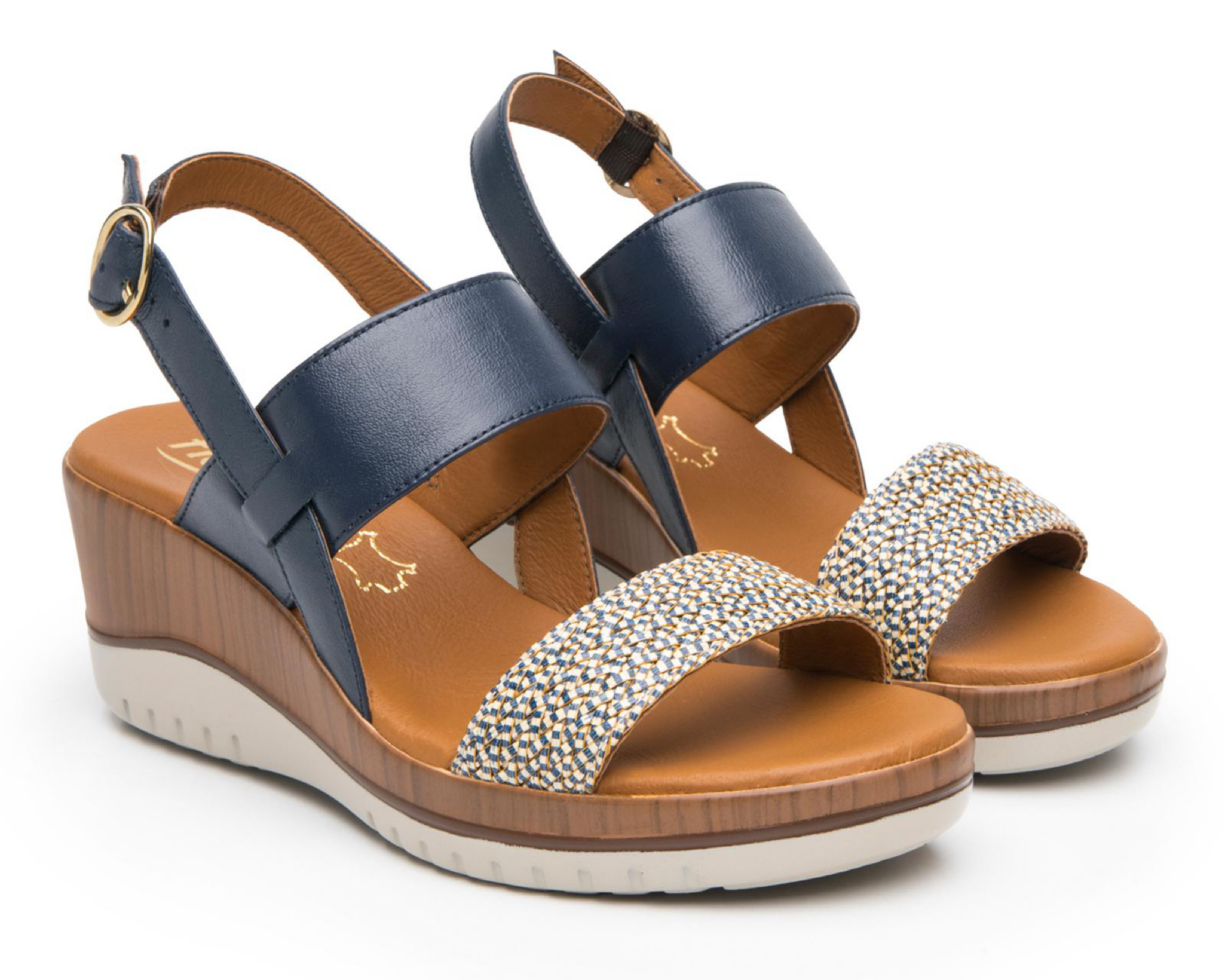 Foto 2 pulgar | Sandalias Confort Flexi de Piel para Mujer