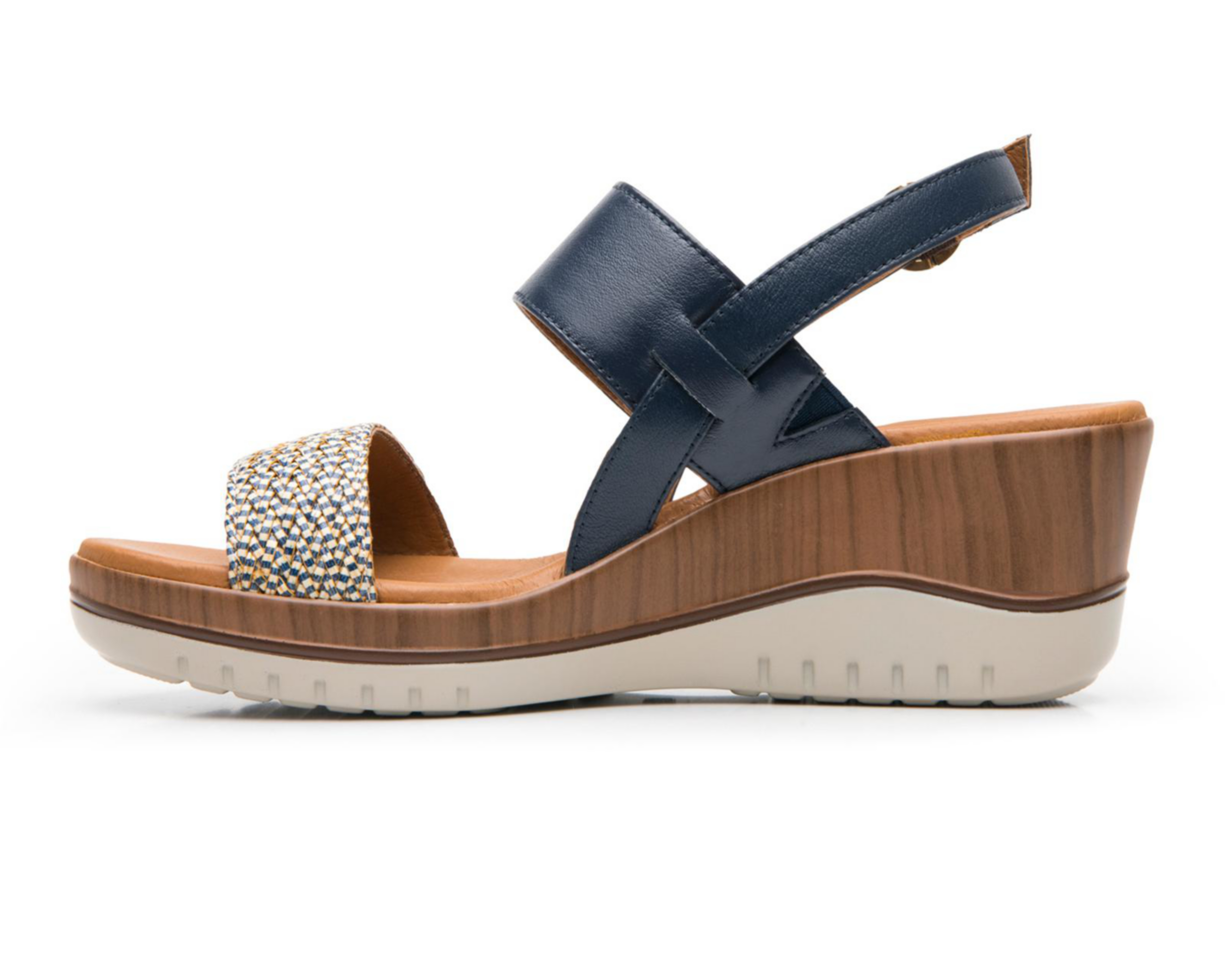 Foto 5 pulgar | Sandalias Confort Flexi de Piel para Mujer
