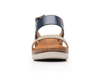 Foto 5 | Sandalias Confort Flexi de Piel para Mujer