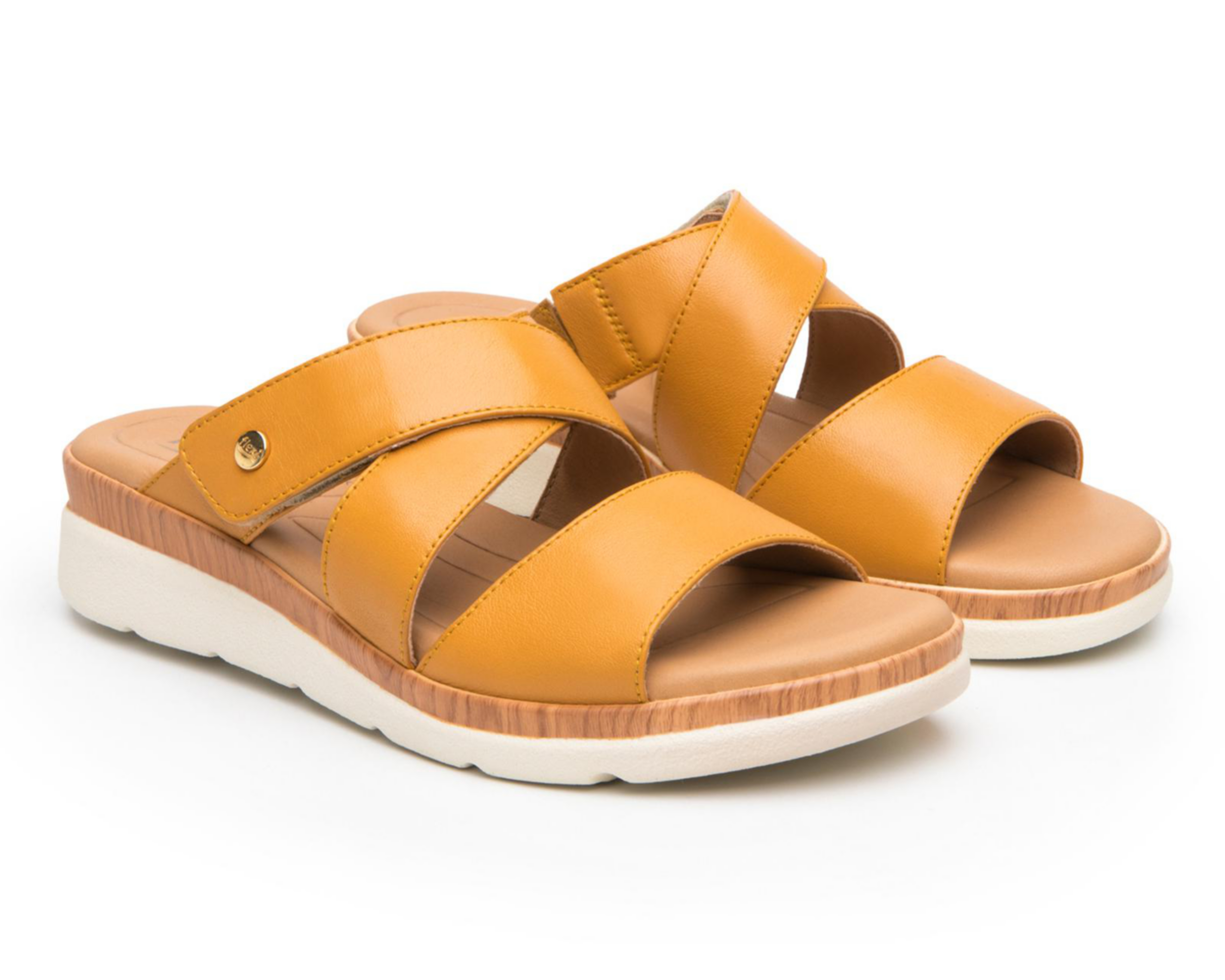 Foto 2 pulgar | Sandalias Confort Flexi de Piel para Mujer