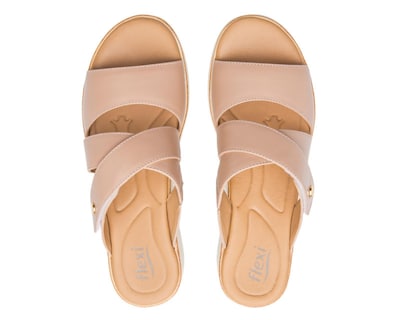 Foto 3 | Sandalias Confort Flexi de Piel para Mujer