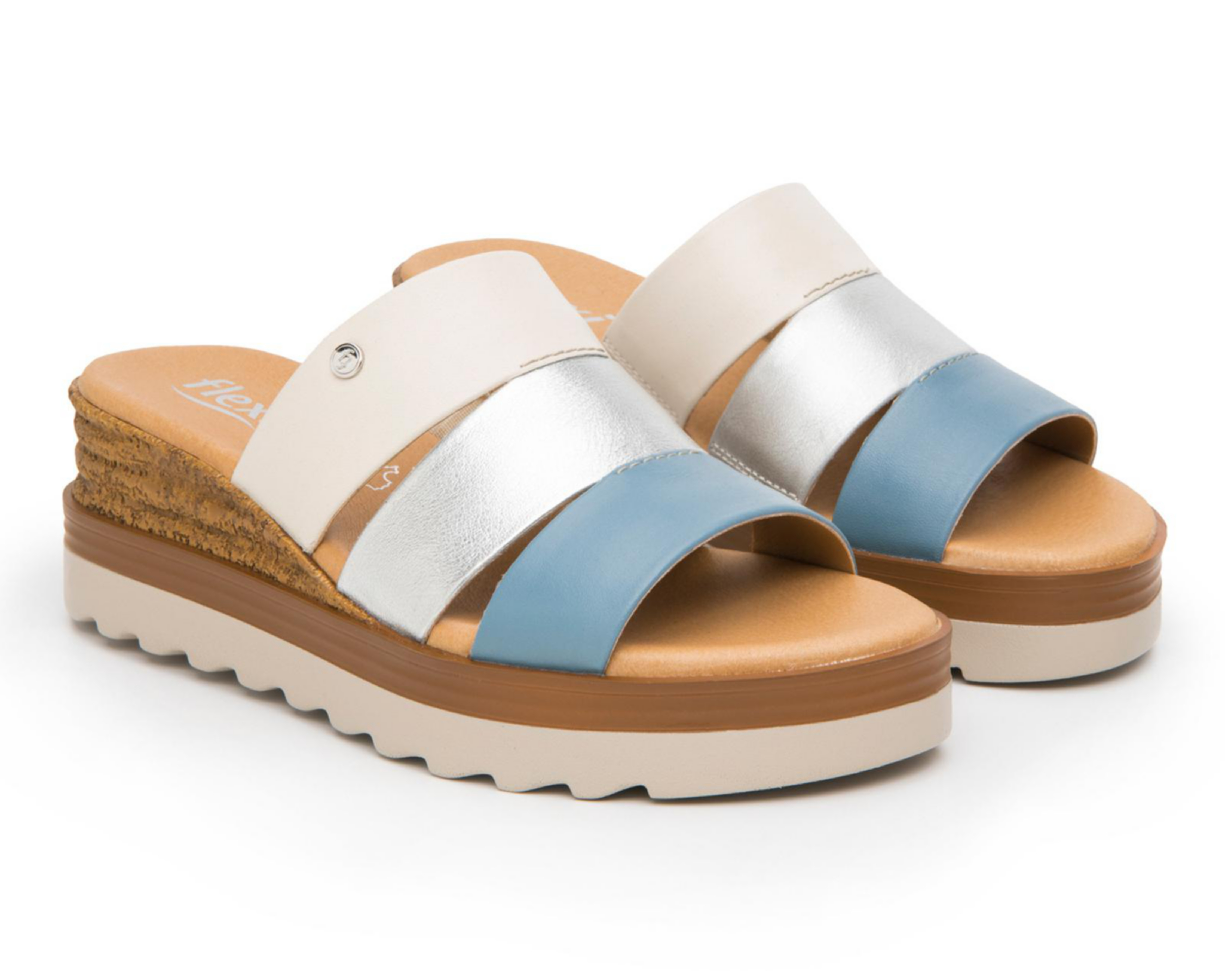Sandalias Casuales Flexi de Piel para Mujer
