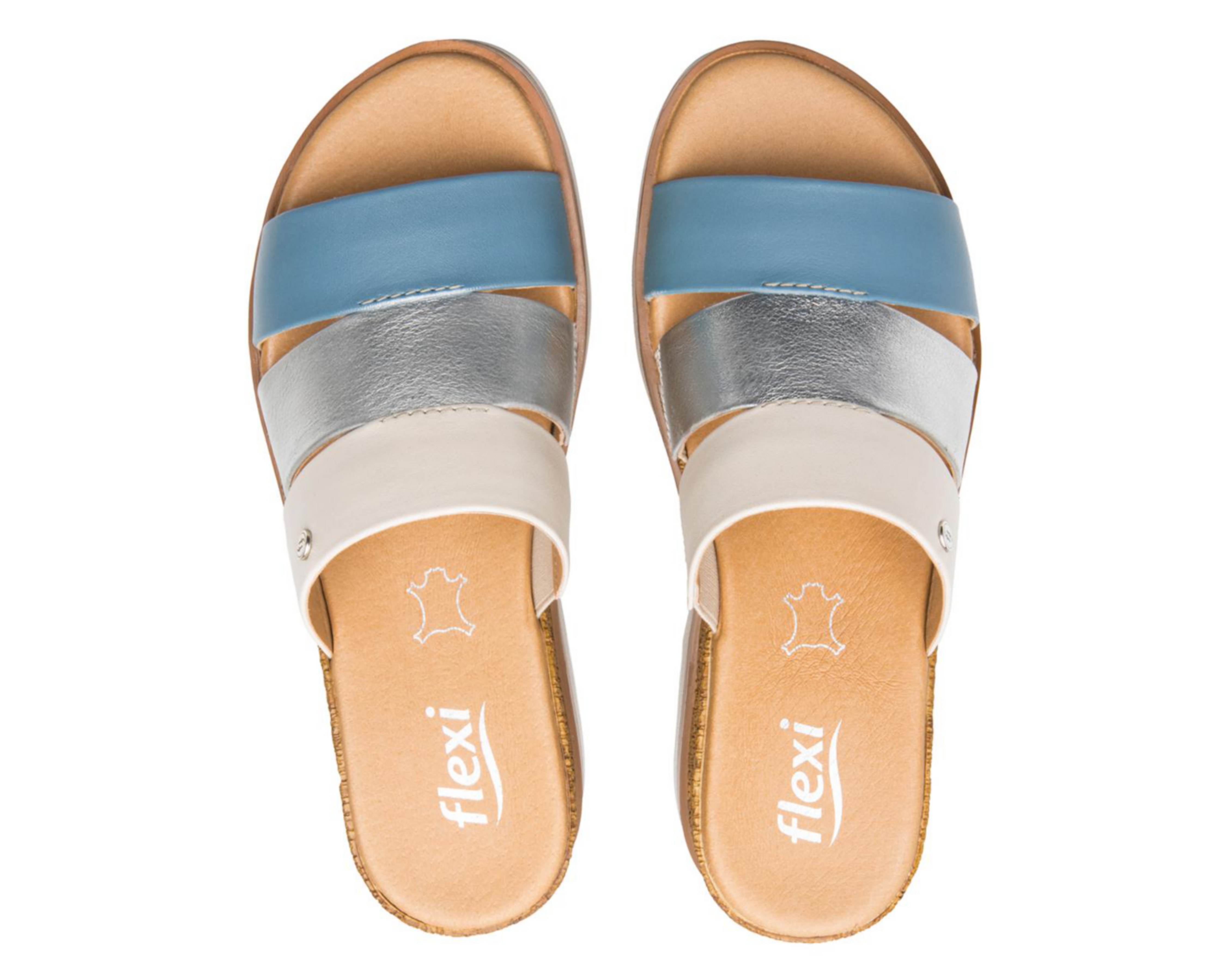 Foto 4 pulgar | Sandalias Casuales Flexi de Piel para Mujer