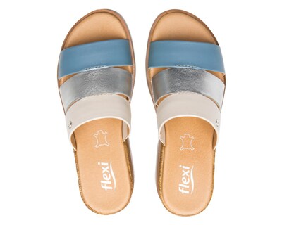 Foto 3 | Sandalias Casuales Flexi de Piel para Mujer