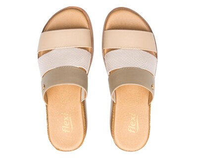 Foto 3 | Sandalias Confort Flexi de Piel para Mujer