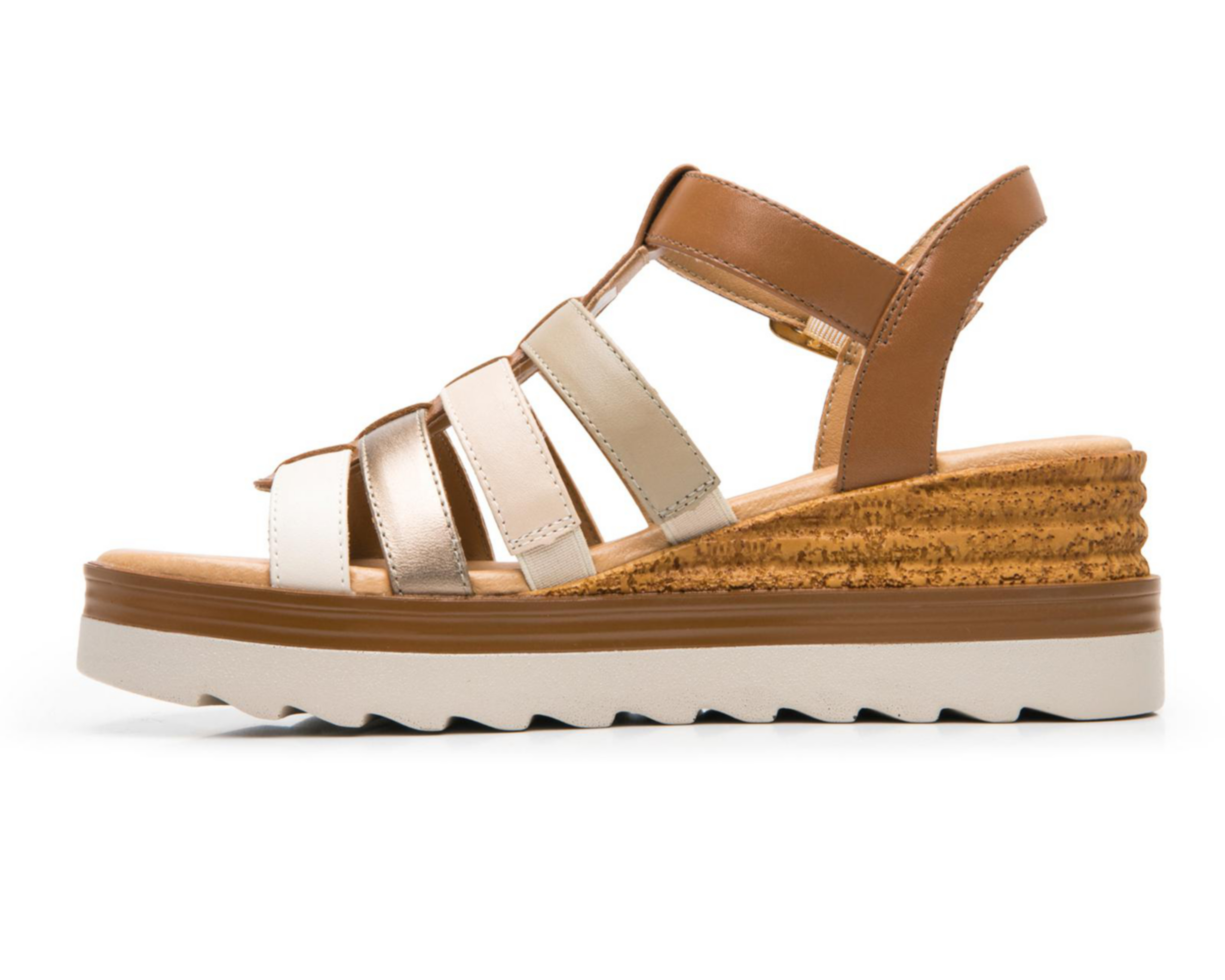 Foto 5 pulgar | Sandalias Casuales Flexi de Piel para Mujer