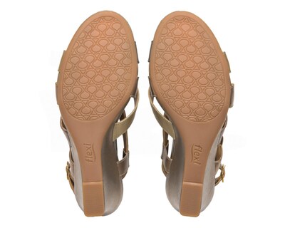 Foto 2 | Sandalias Casuales Flexi de Piel para Mujer