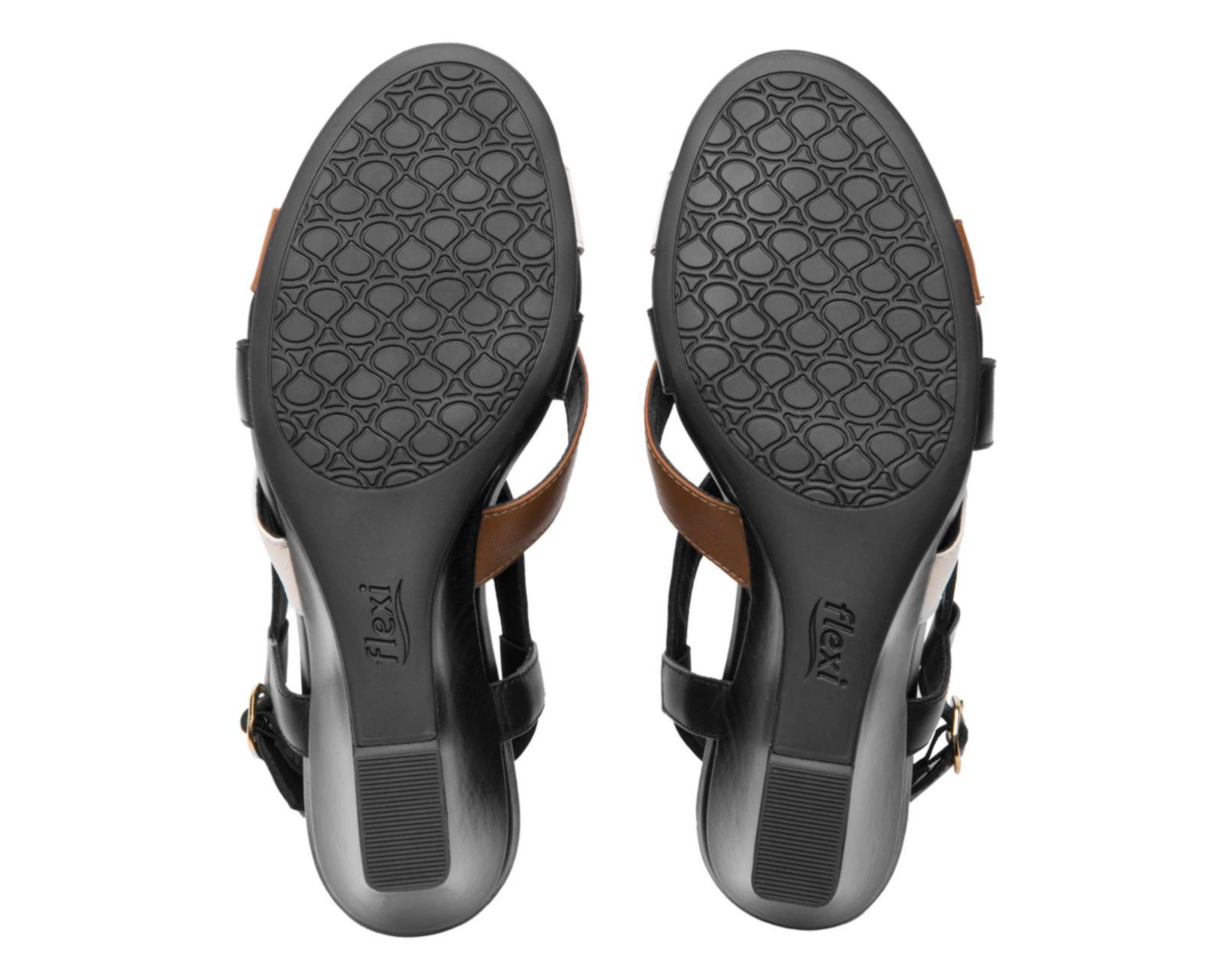 Foto 2 | Sandalias Confort Flexi de Piel para Mujer