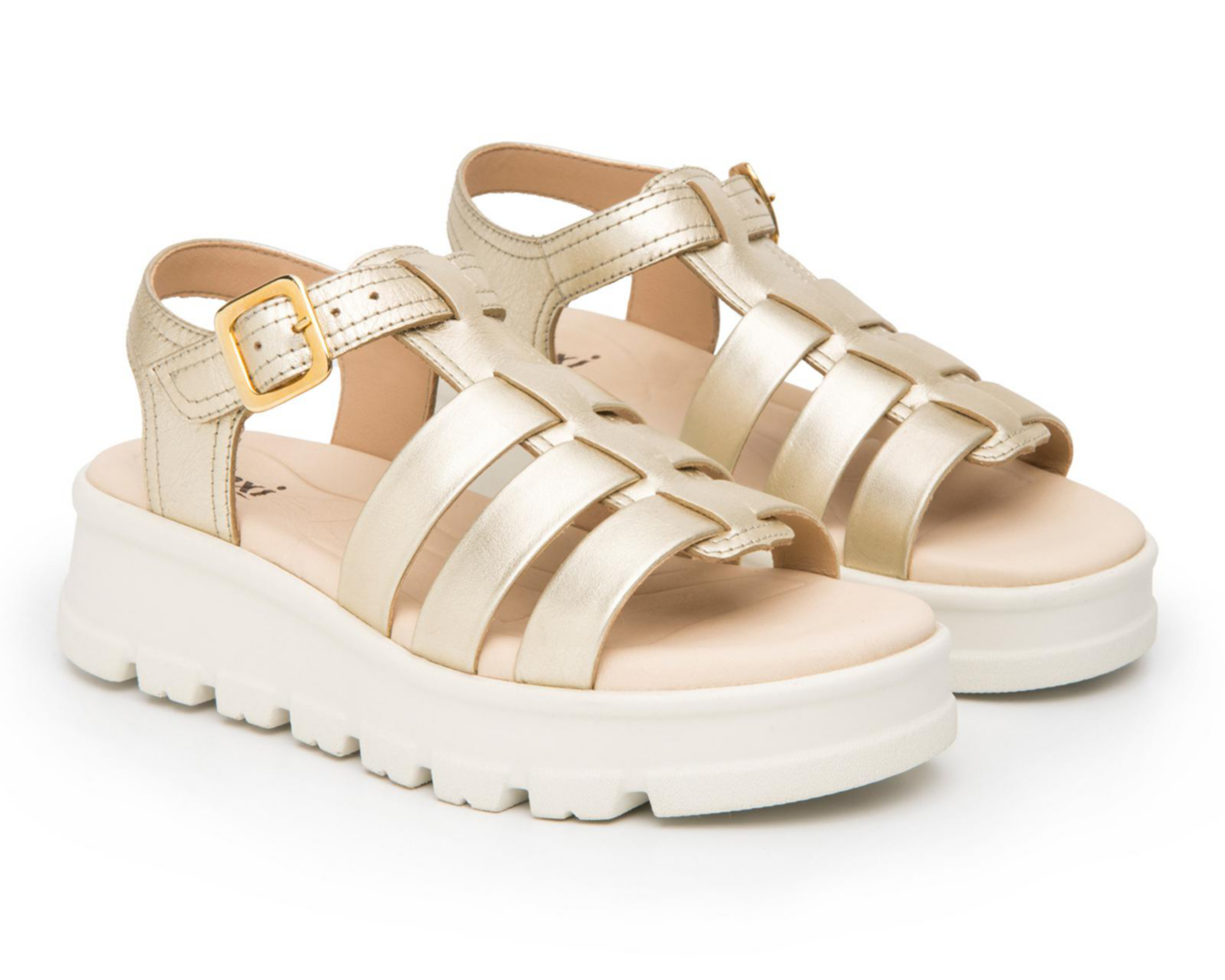 Foto 2 pulgar | Sandalias Casuales Flexi de Piel para Mujer