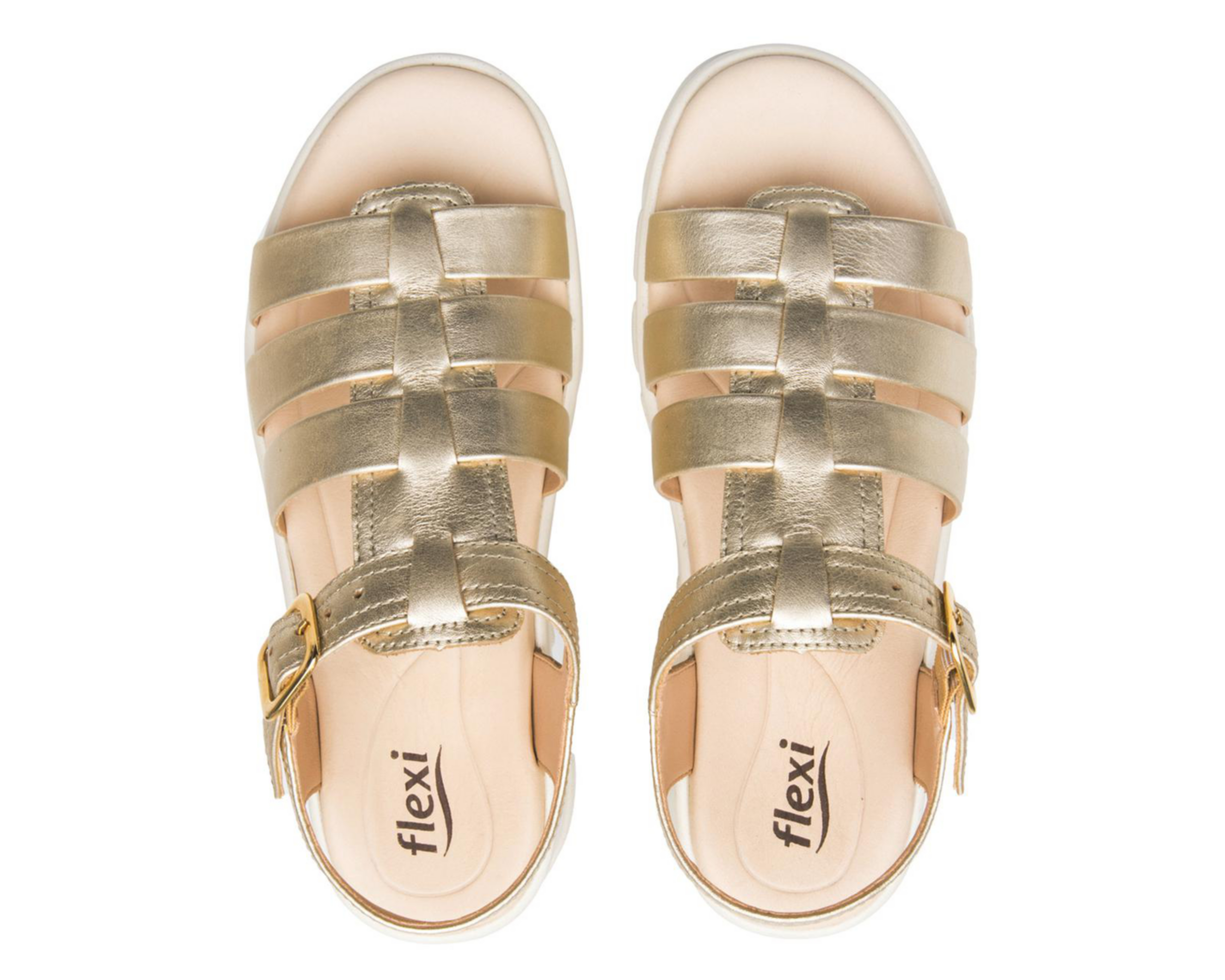 Foto 4 pulgar | Sandalias Casuales Flexi de Piel para Mujer