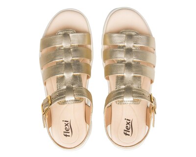 Foto 3 | Sandalias Casuales Flexi de Piel para Mujer