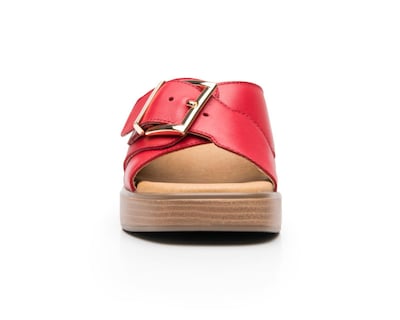 Foto 5 | Sandalias de Tacón Flexi de Piel para Mujer