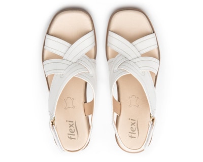 Foto 3 | Sandalias Confort Flexi de Piel para Mujer