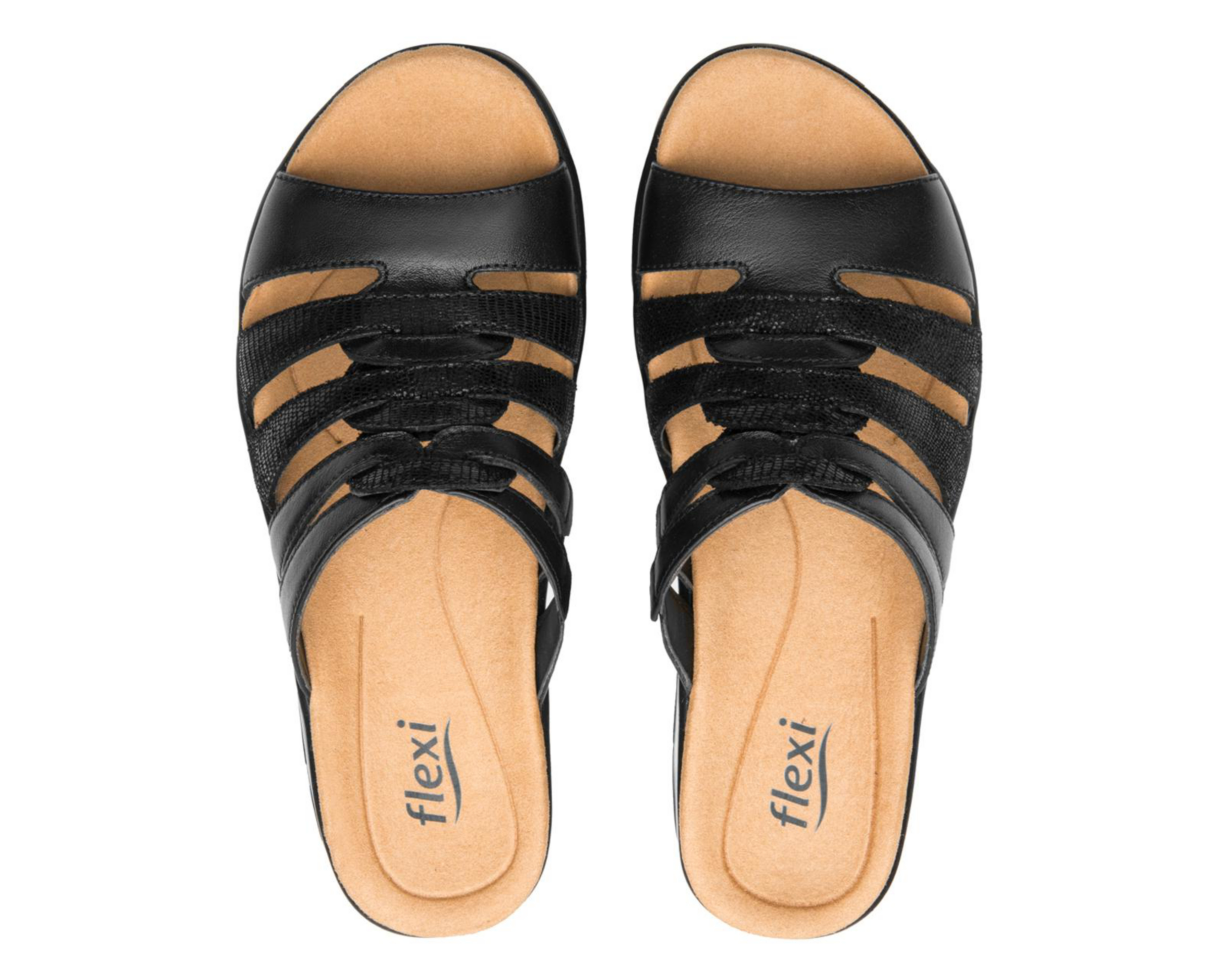 Foto 4 pulgar | Sandalias Confort Flexi de Piel para Mujer