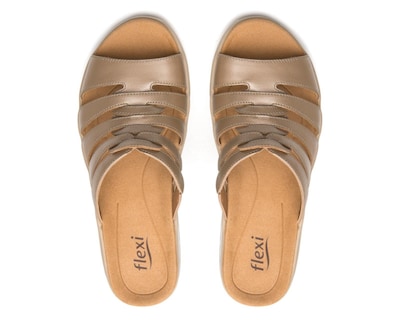 Foto 3 | Sandalias Confort Flexi de Piel para Mujer