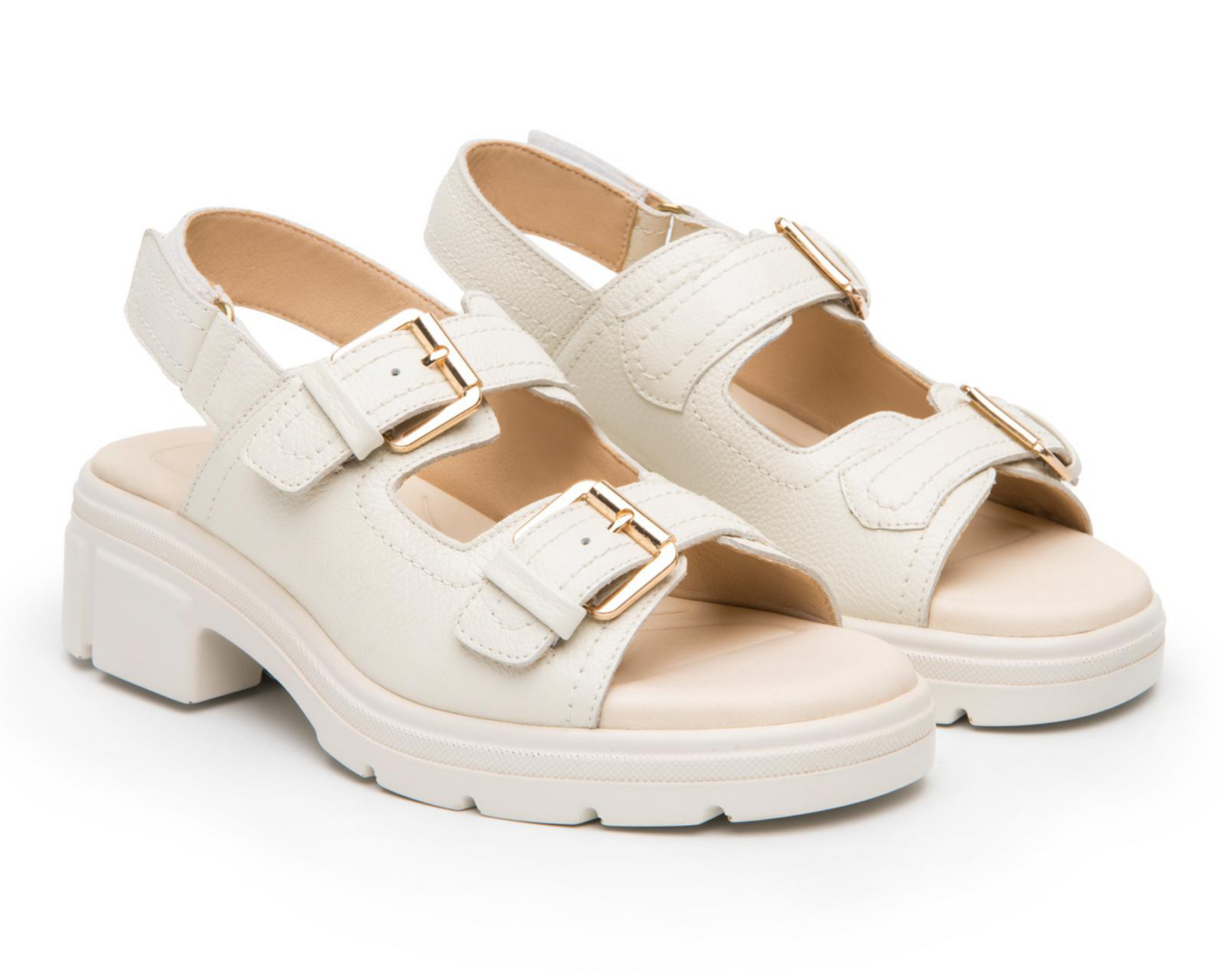 Foto 1 | Sandalias Confort Flexi de Piel para Mujer