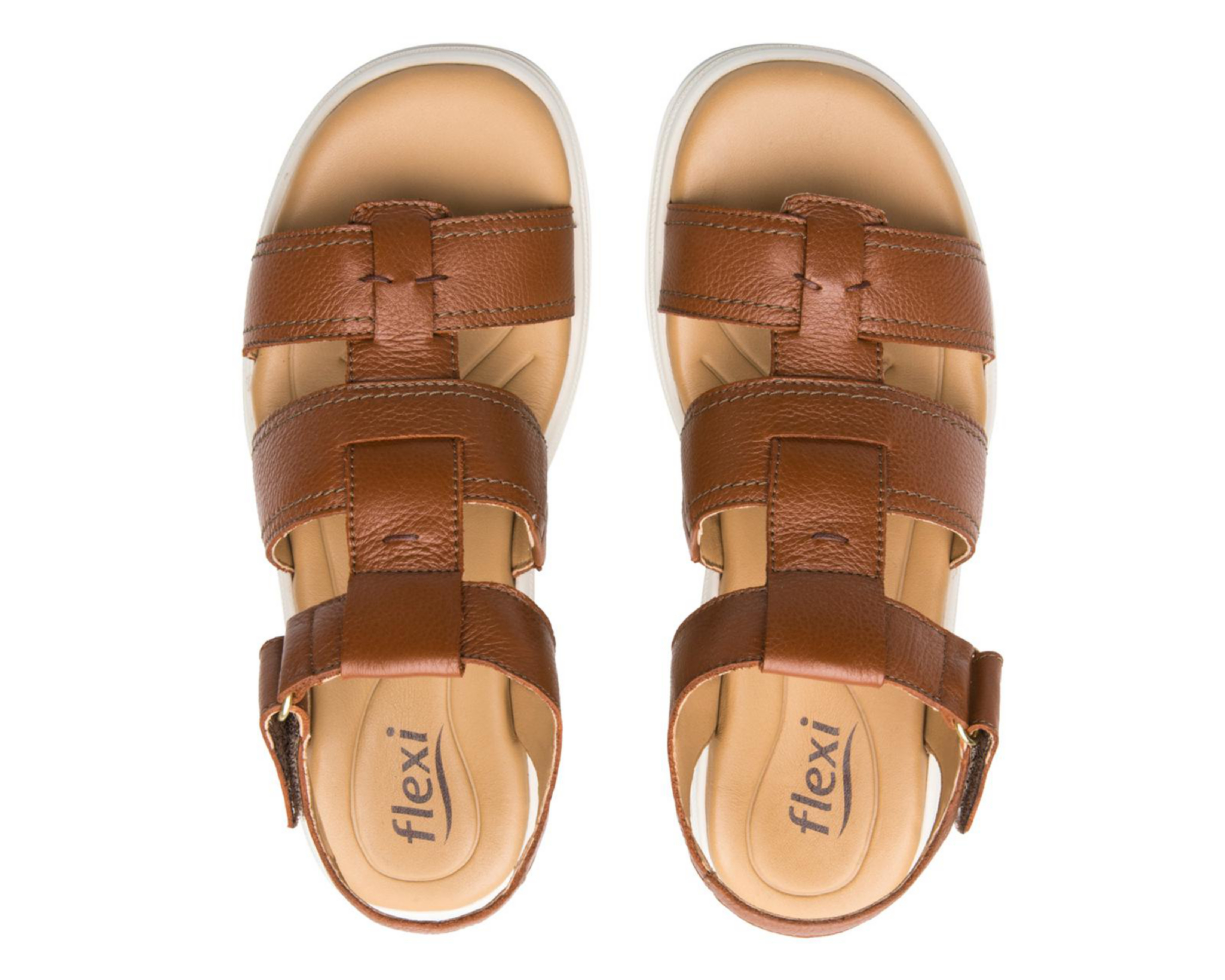 Foto 4 pulgar | Sandalias Casuales Flexi de Piel para Mujer