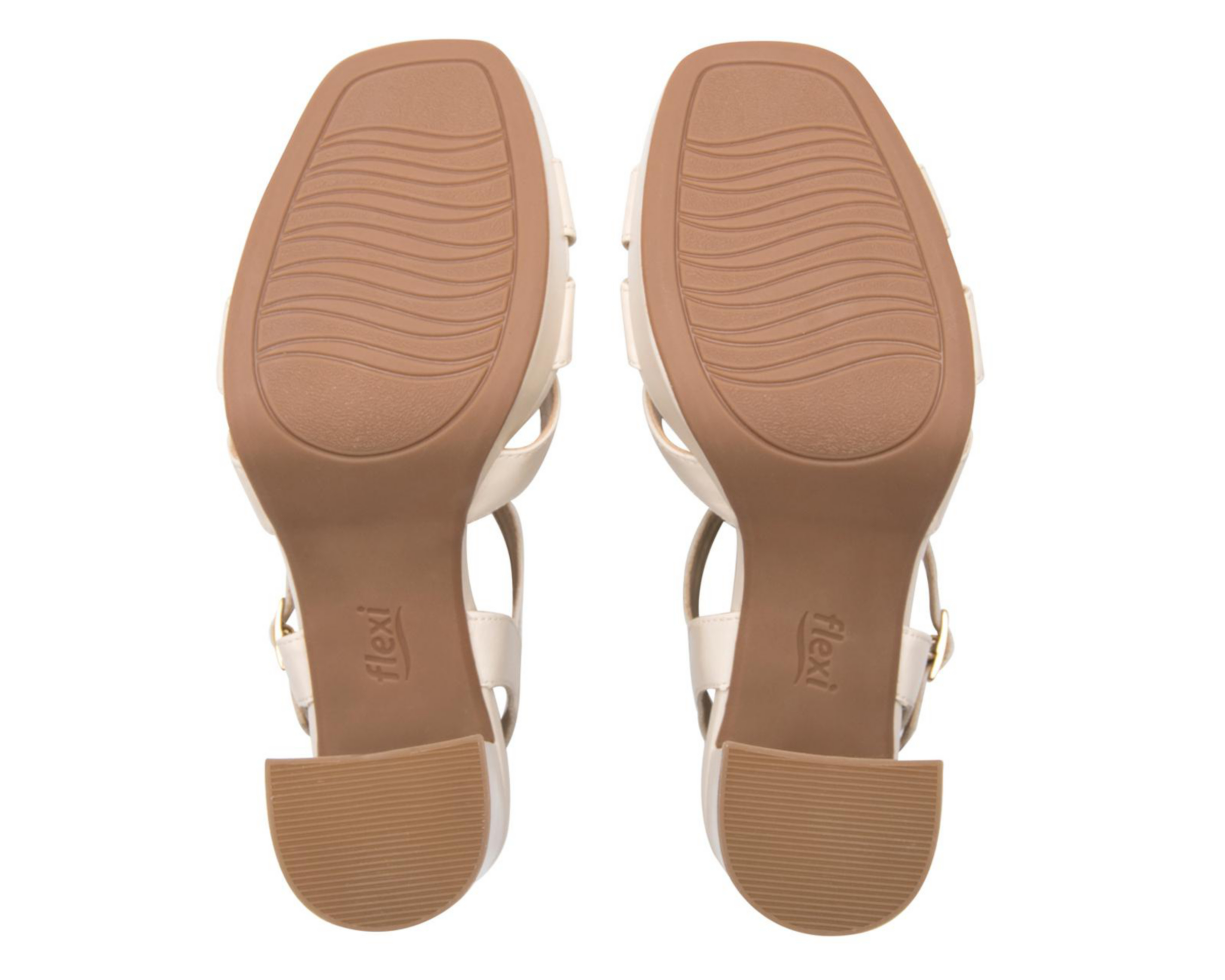 Foto 3 pulgar | Sandalias de Tacón Flexi de Piel para Mujer
