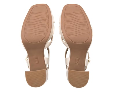 Foto 2 | Sandalias de Tacón Flexi de Piel para Mujer