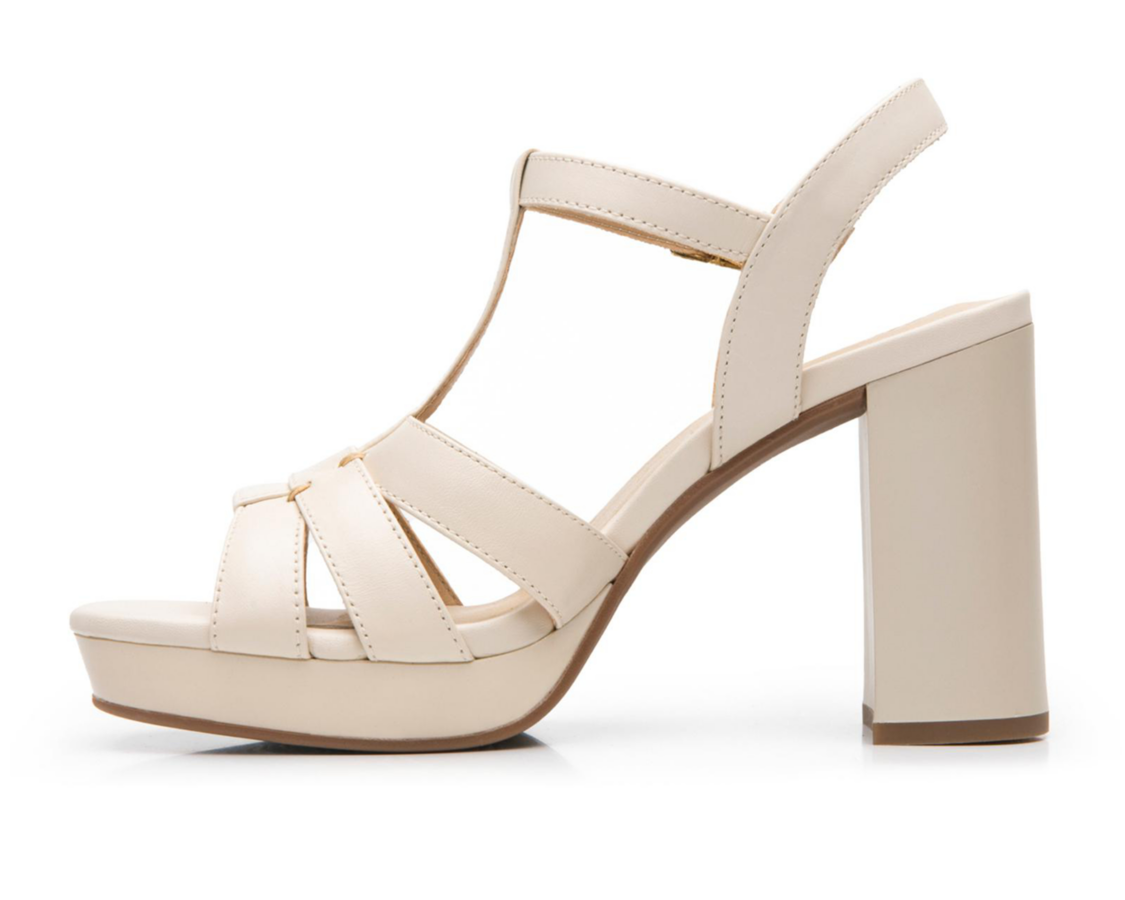 Foto 4 | Sandalias de Tacón Flexi de Piel para Mujer