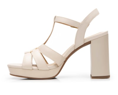 Foto 4 | Sandalias de Tacón Flexi de Piel para Mujer