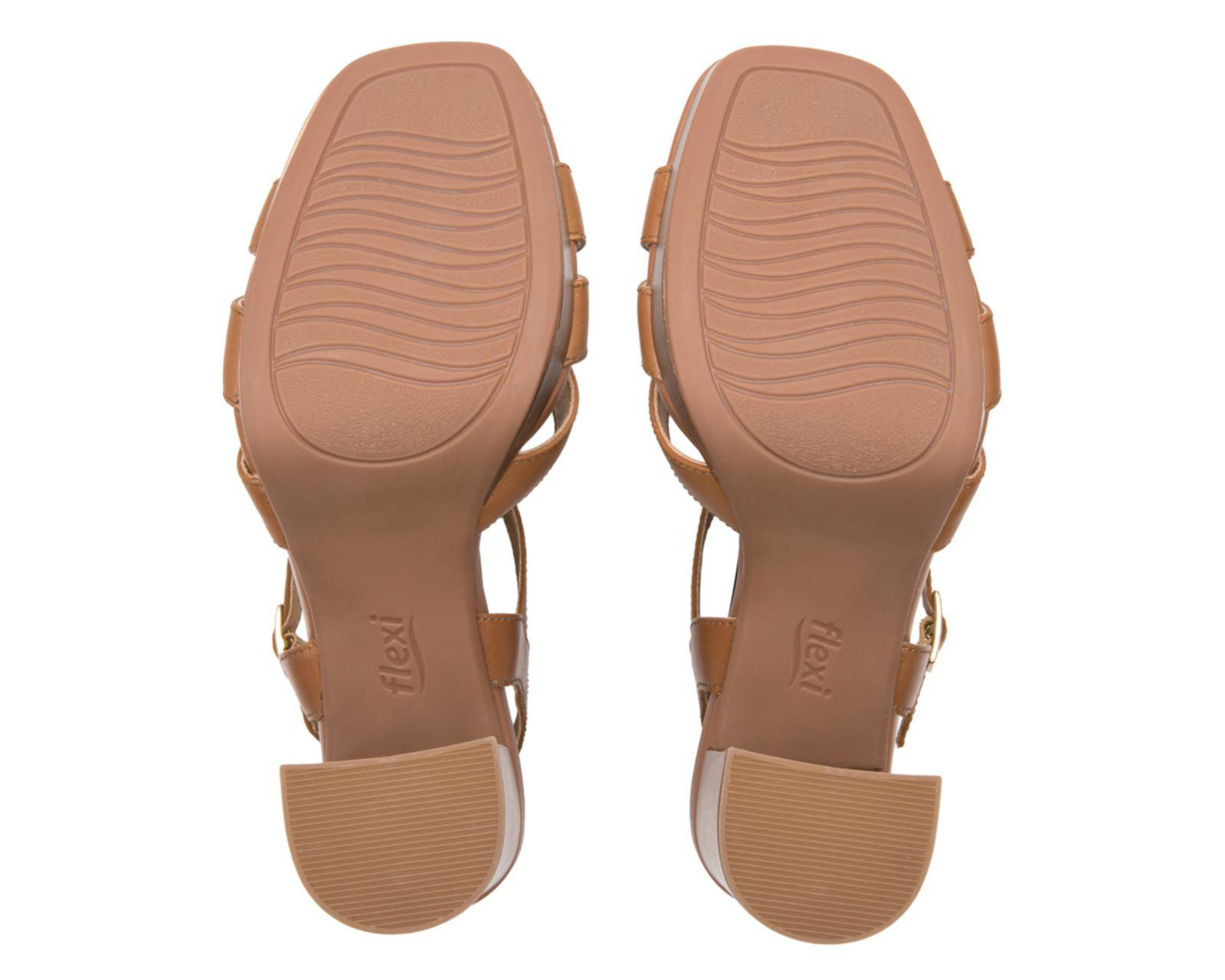 Foto 3 pulgar | Sandalias de Tacón Flexi de Piel para Mujer
